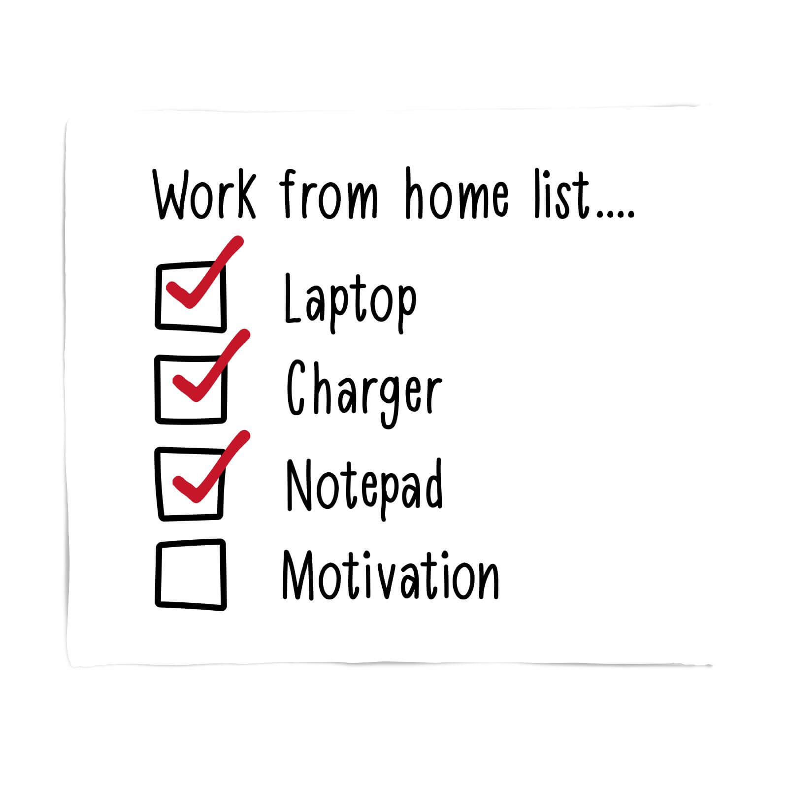 Lacking Motivation Fleece Blanket - S