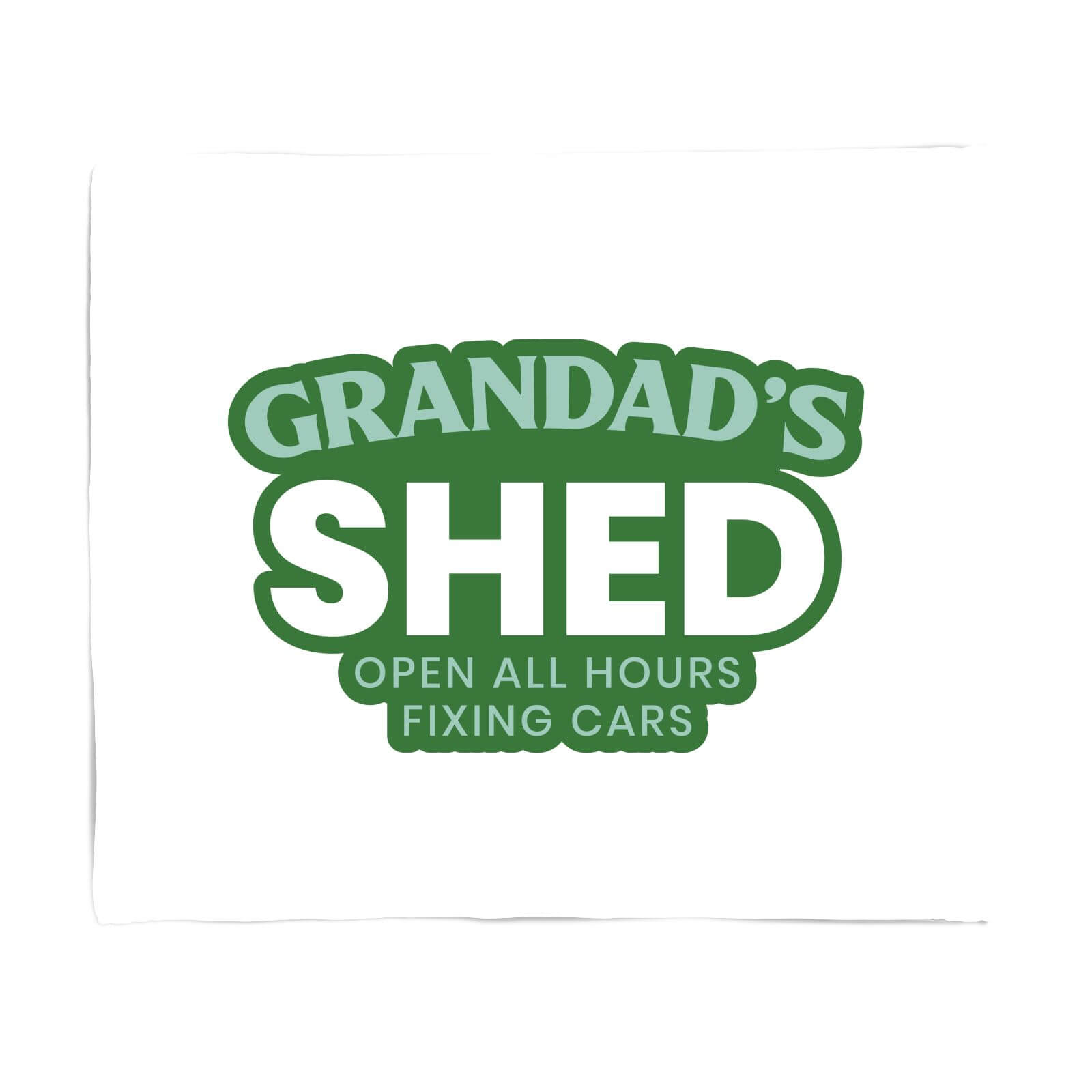 Grandad's Shed Fleece Blanket - S