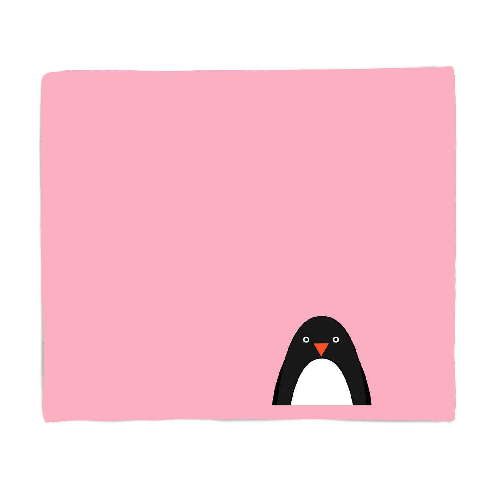 Pink Penguin Fleece Blanket - S