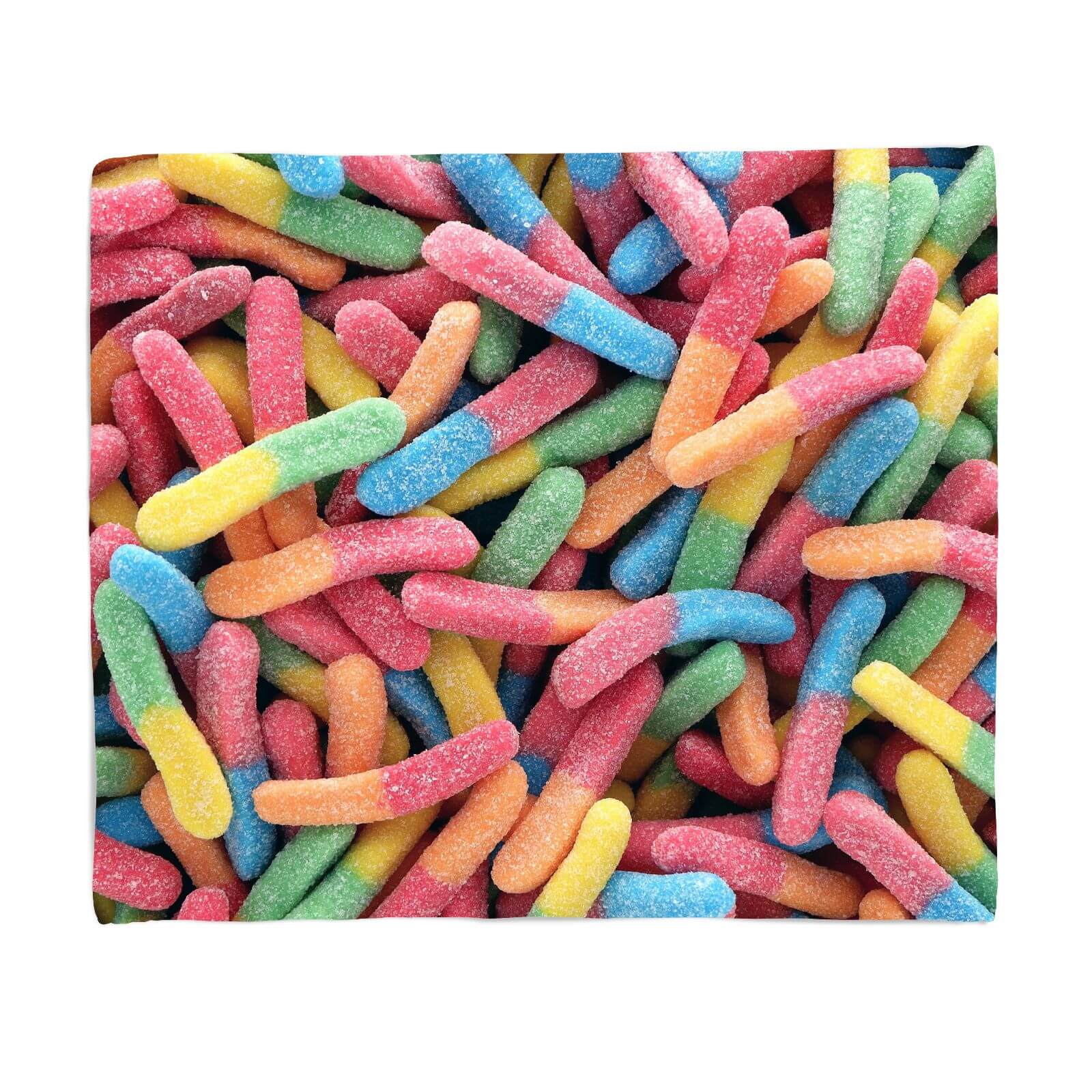 Gummy Worms Fleece Blanket - S