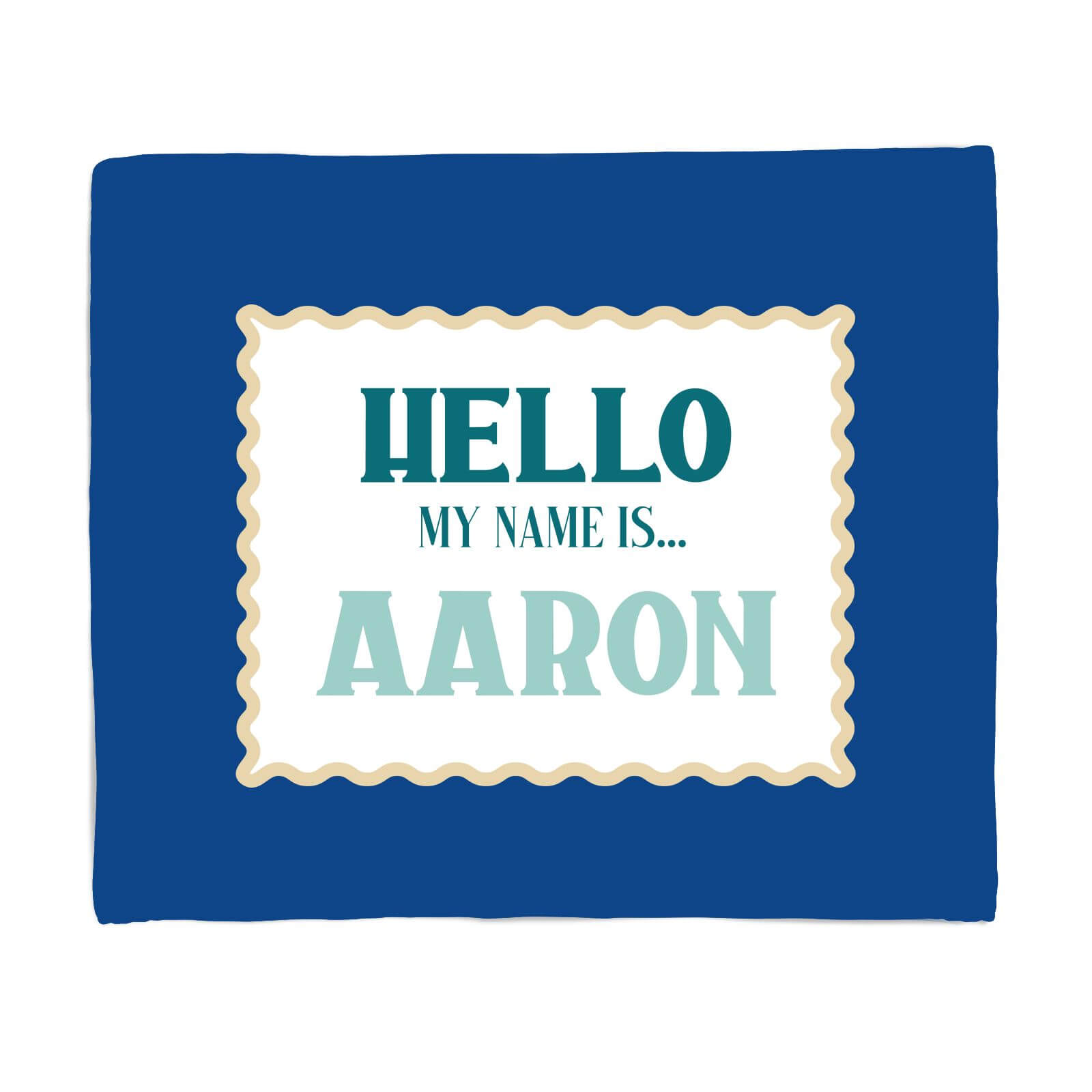 Hello, My Name Is Aaron Fleece Blanket - S