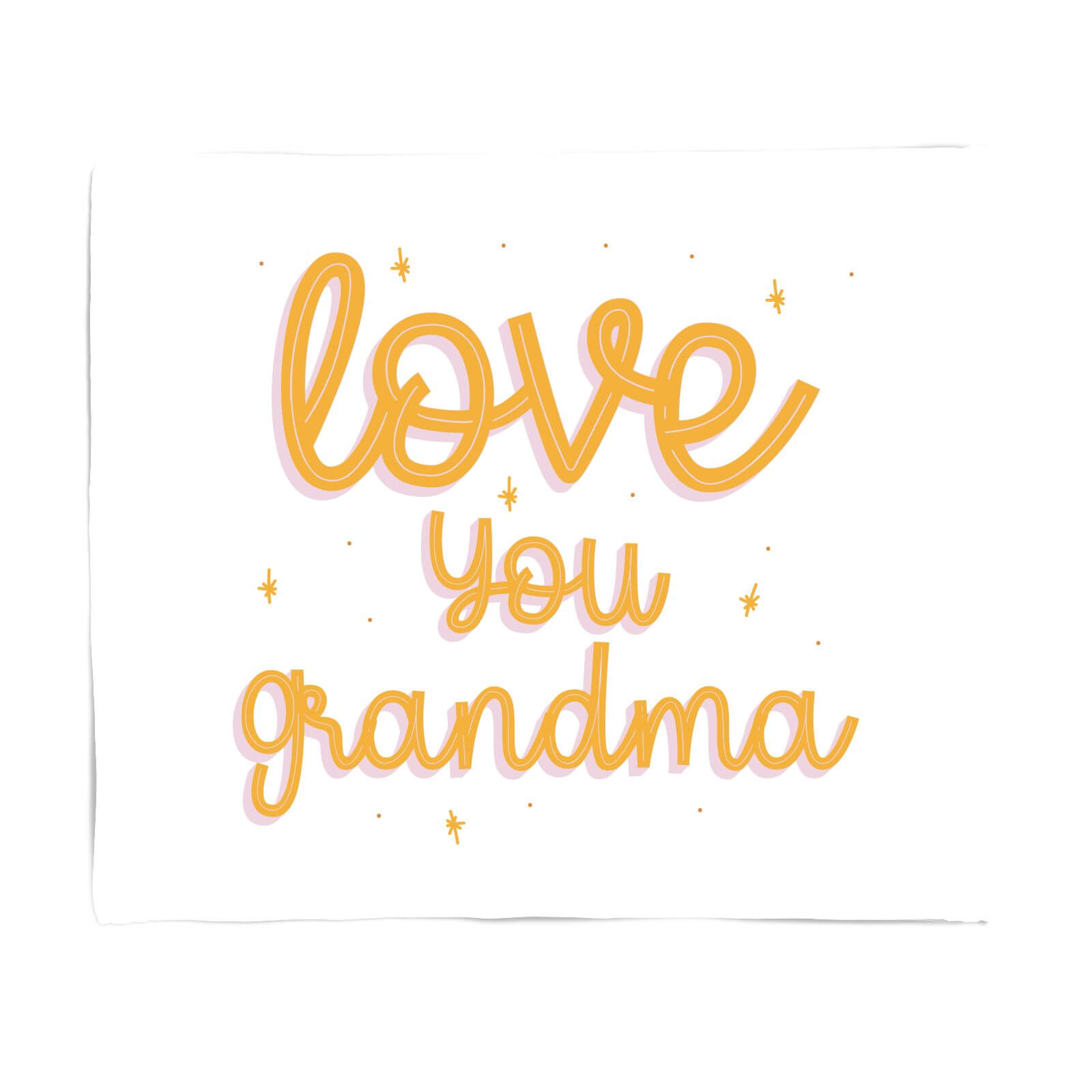 Love You Grandma Fleece Blanket - S