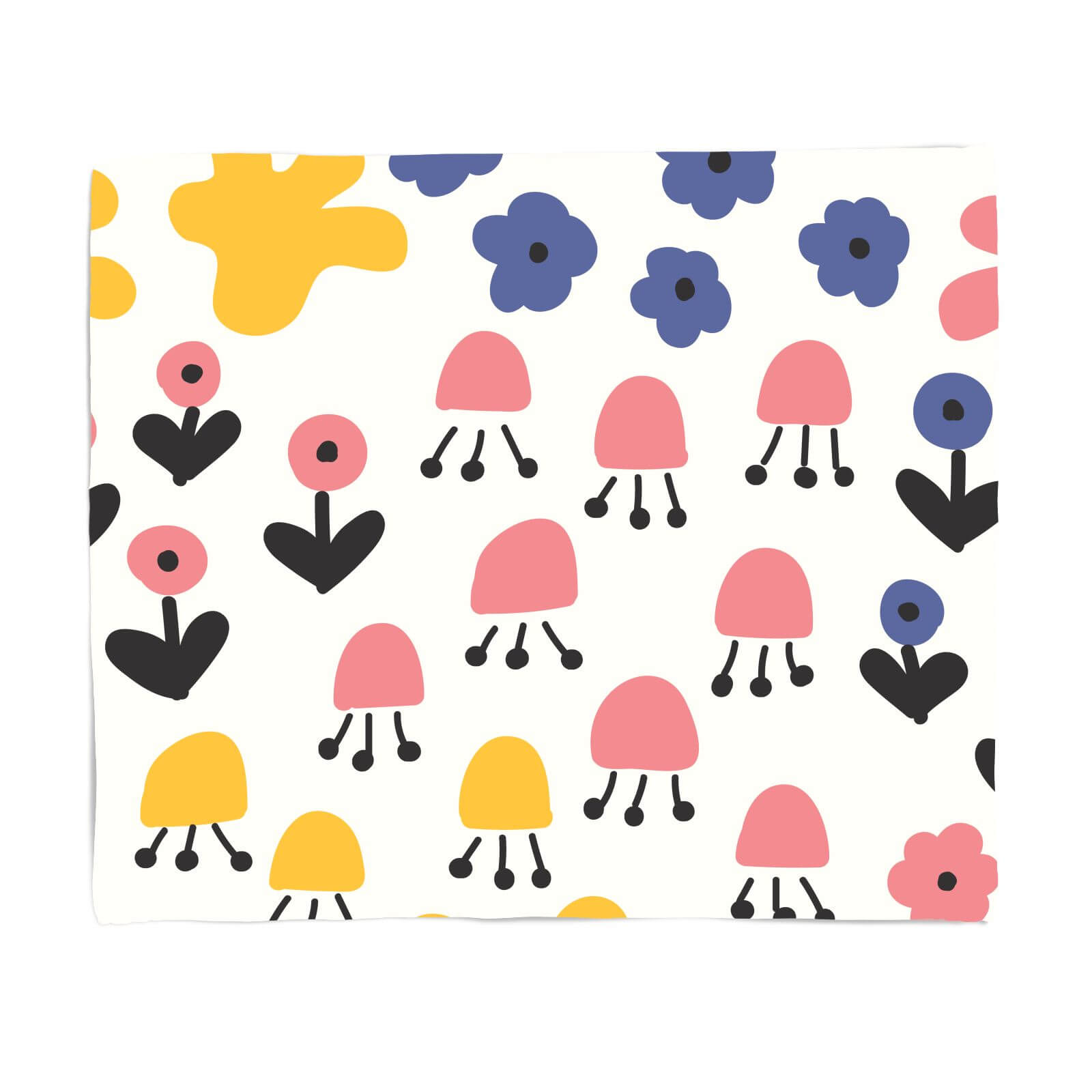Retro Meadow Fleece Blanket - S