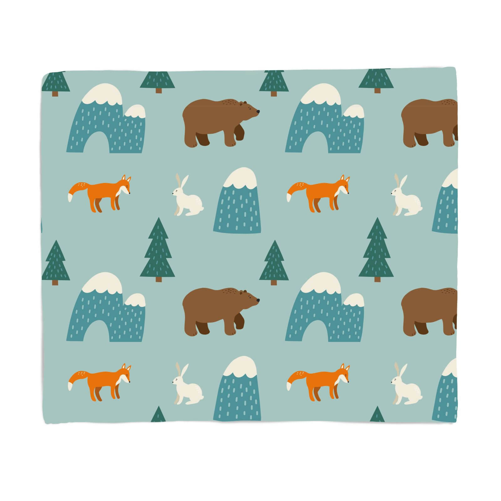 Forest Animals Fleece Blanket - S
