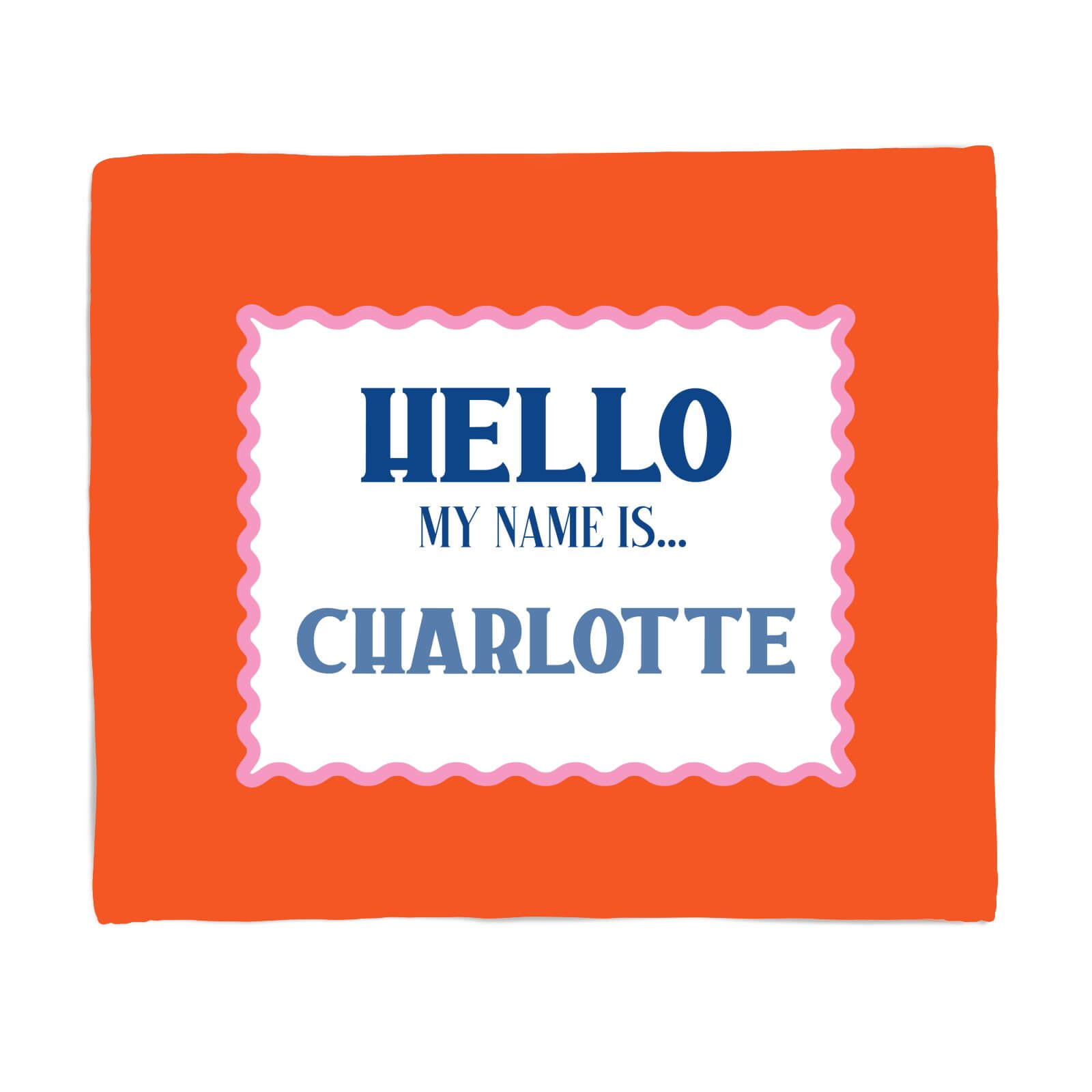 Hello, My Name Is Charlotte Fleece Blanket - S