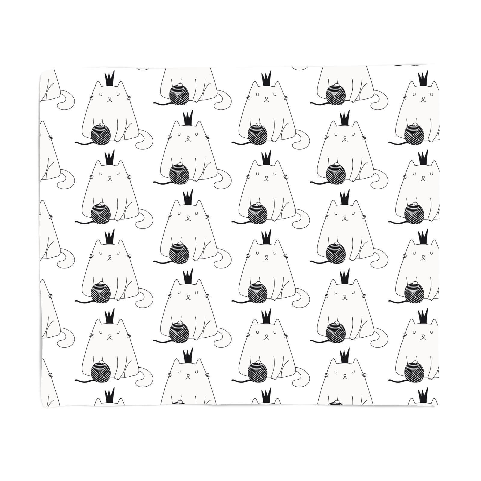 Cat And Wool Fleece Blanket - S