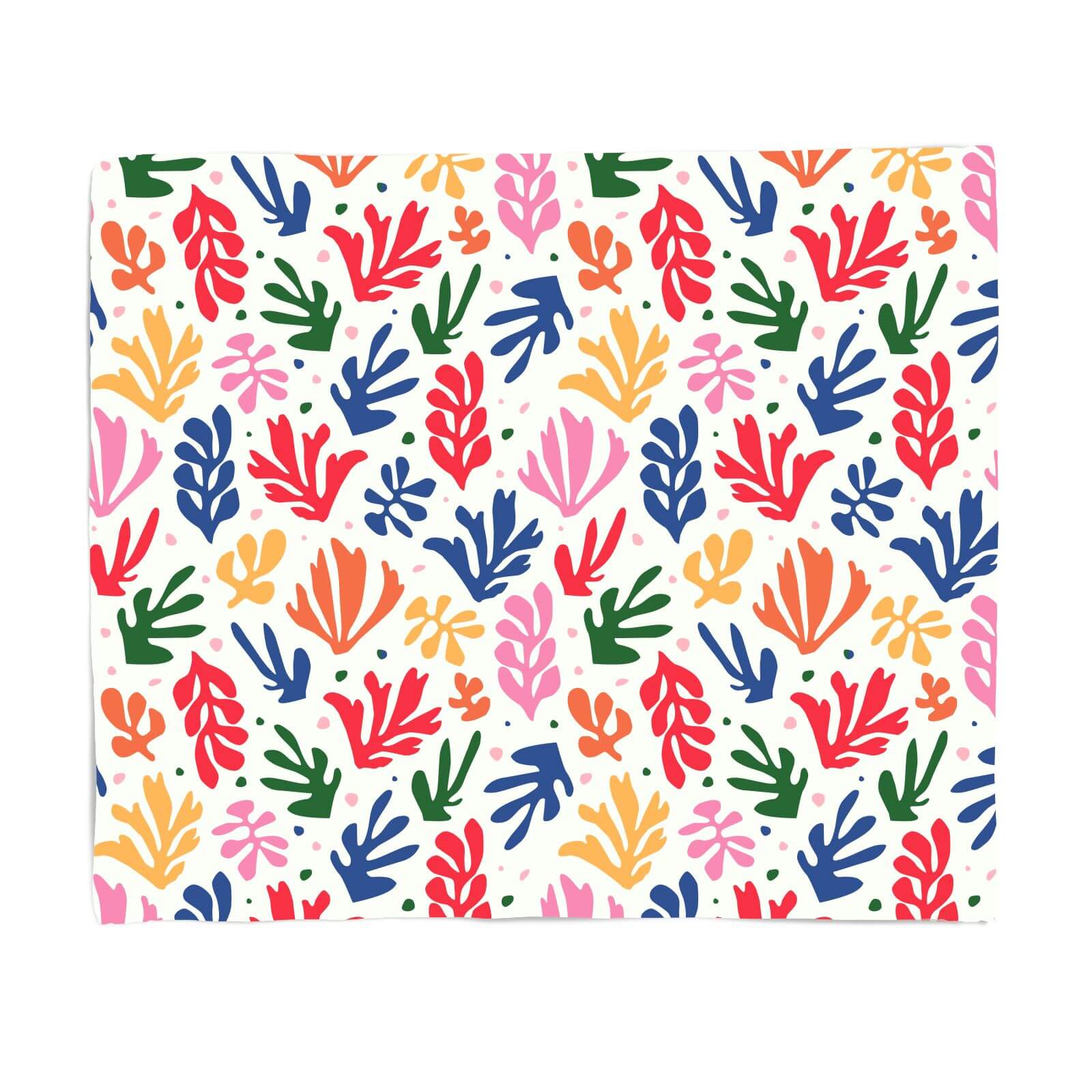 Rainbow Leaves Fleece Blanket - S