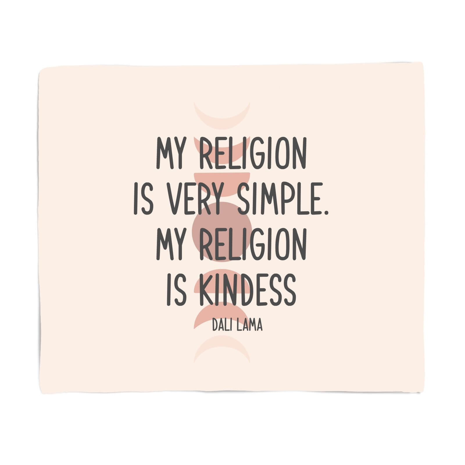 My Religion Is Very Simple Fleece Blanket - S