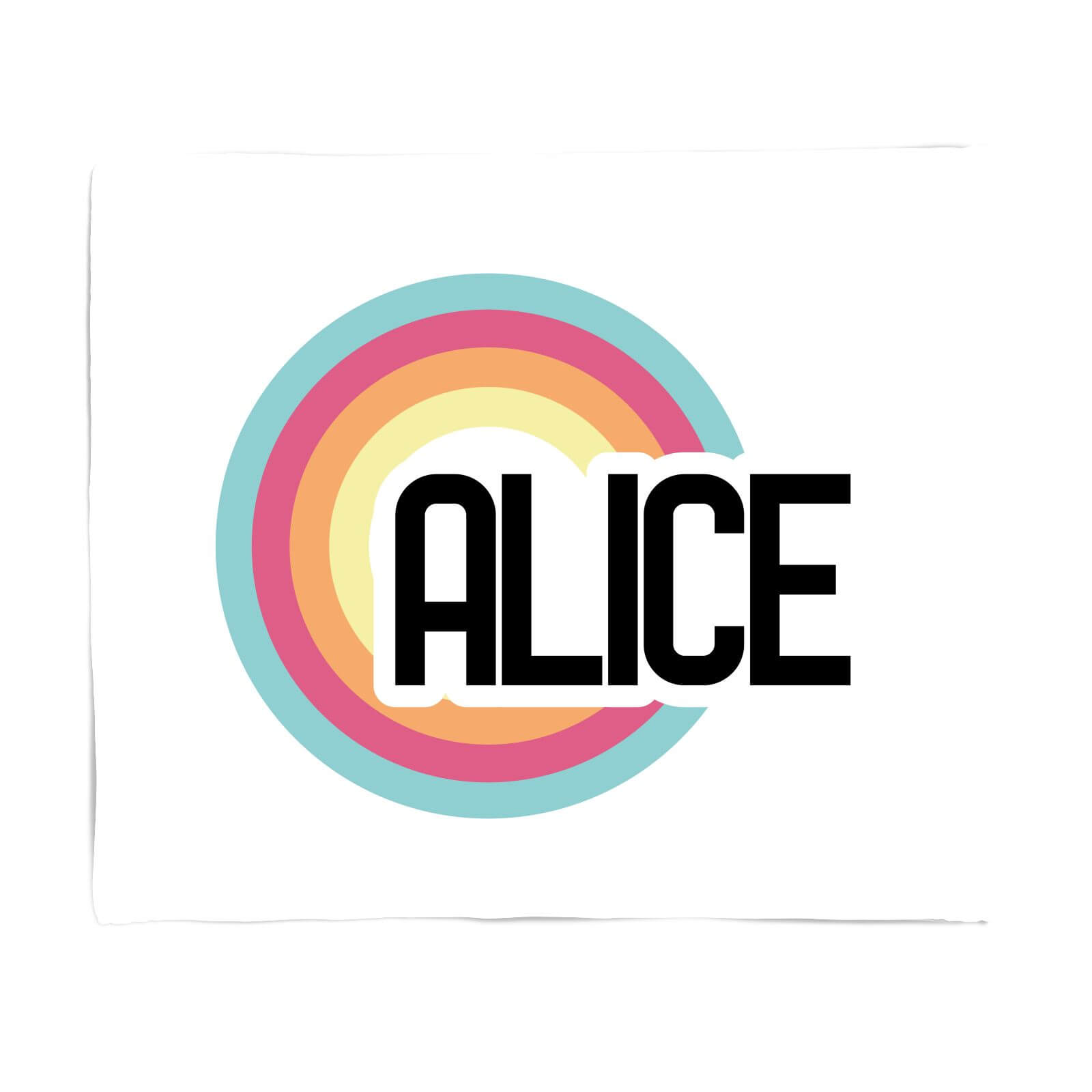 Alice Rainbow Fleece Blanket - S