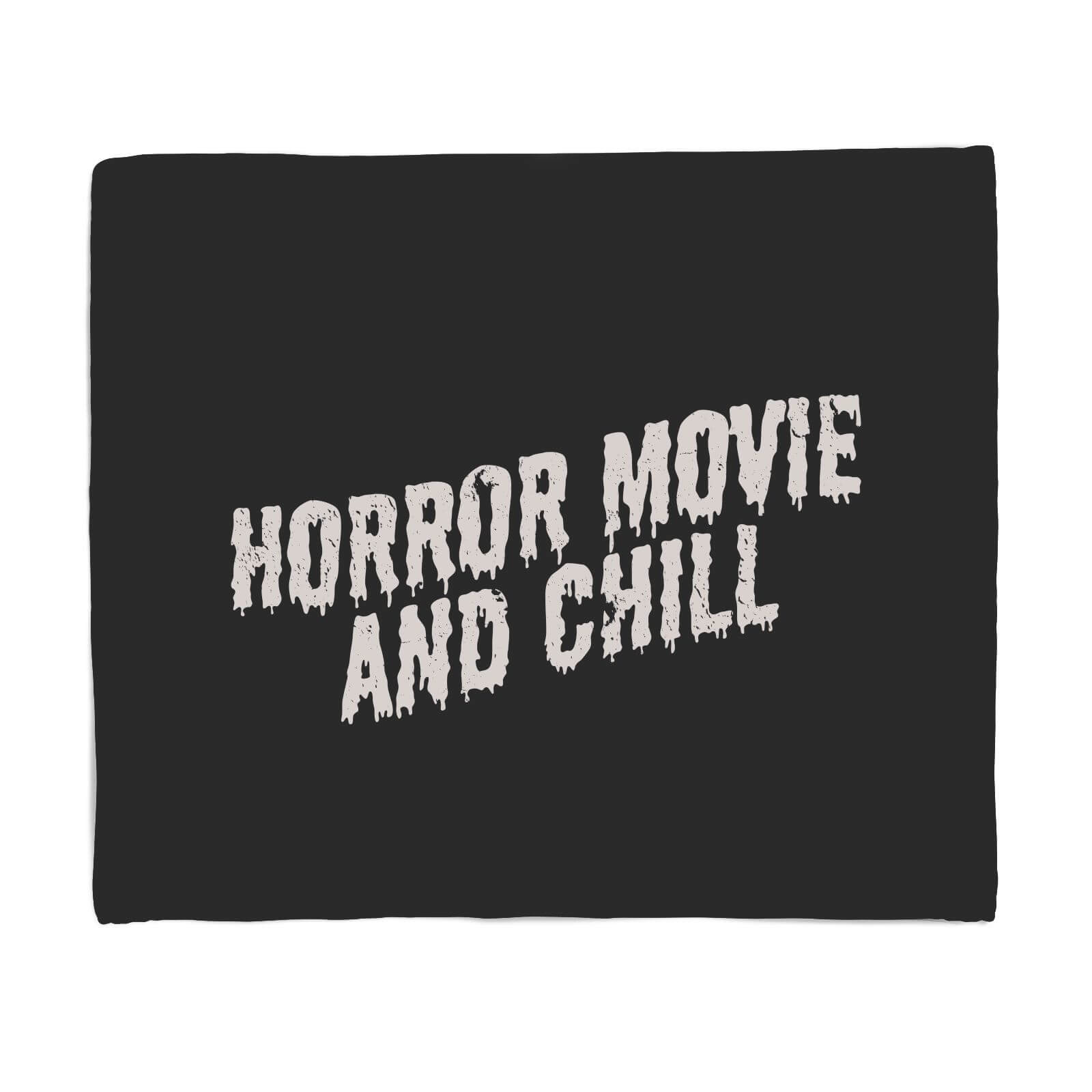 Horror Movie And Chill Fleece Blanket - S