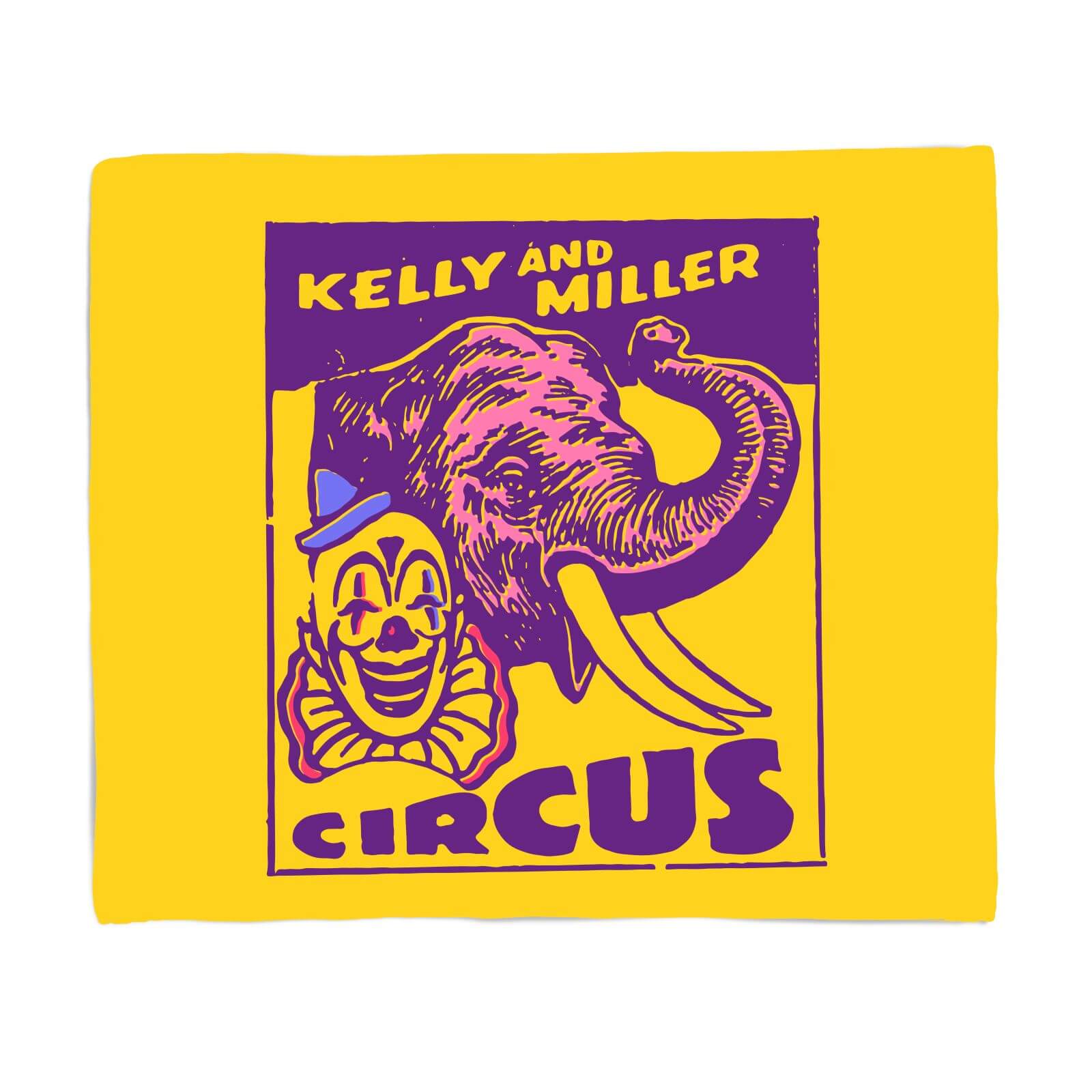 Kelly And Miller Circus Fleece Blanket - S