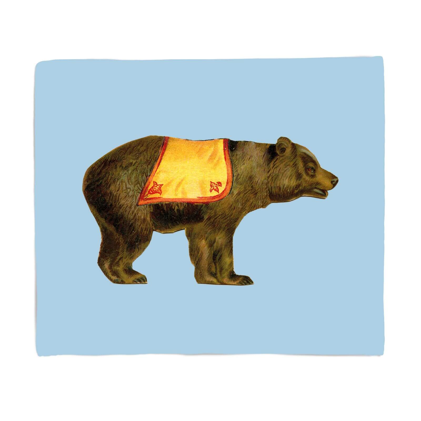Circus Bear Fleece Blanket - S