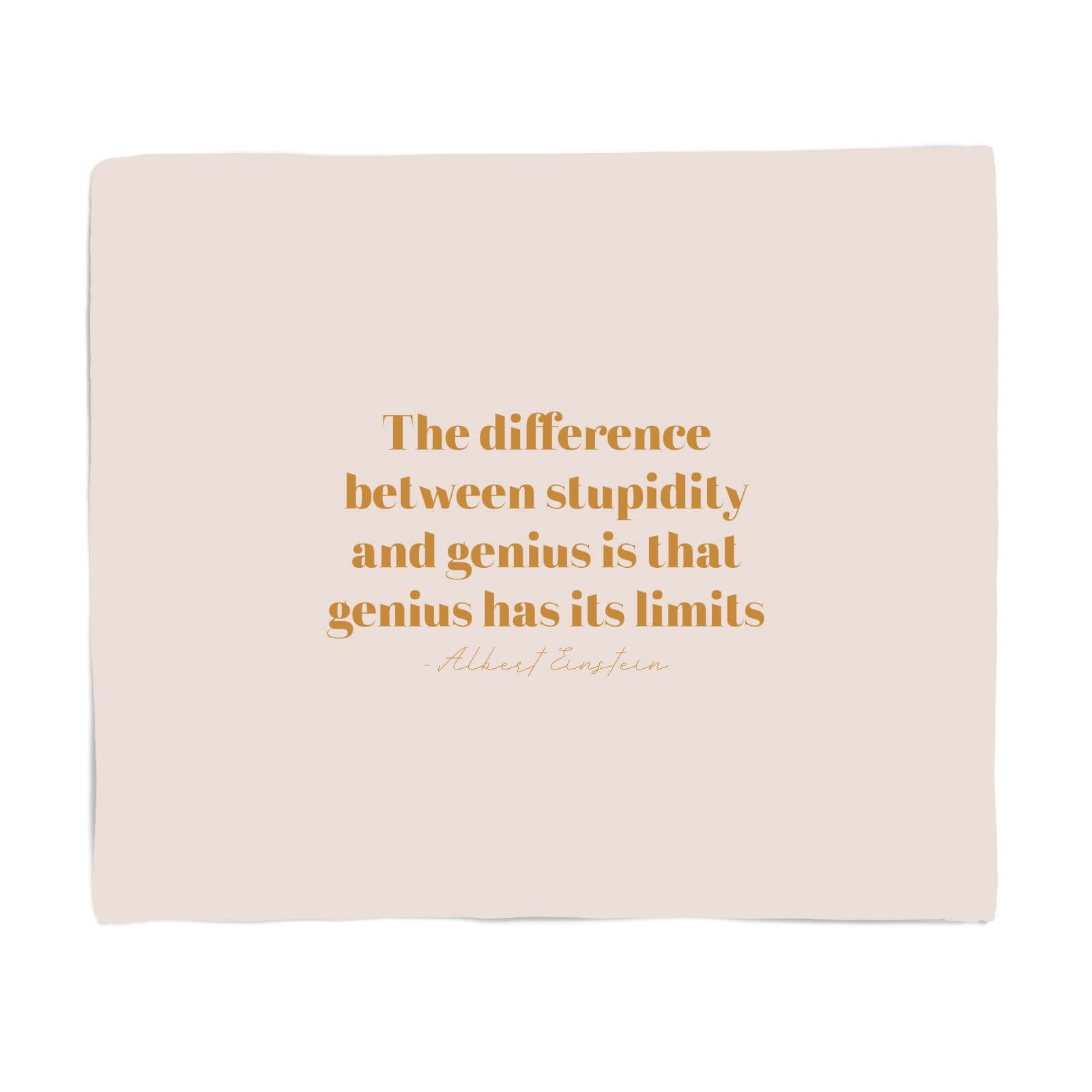 The Difference Between Stupidity And Genius Fleece Blanket - S