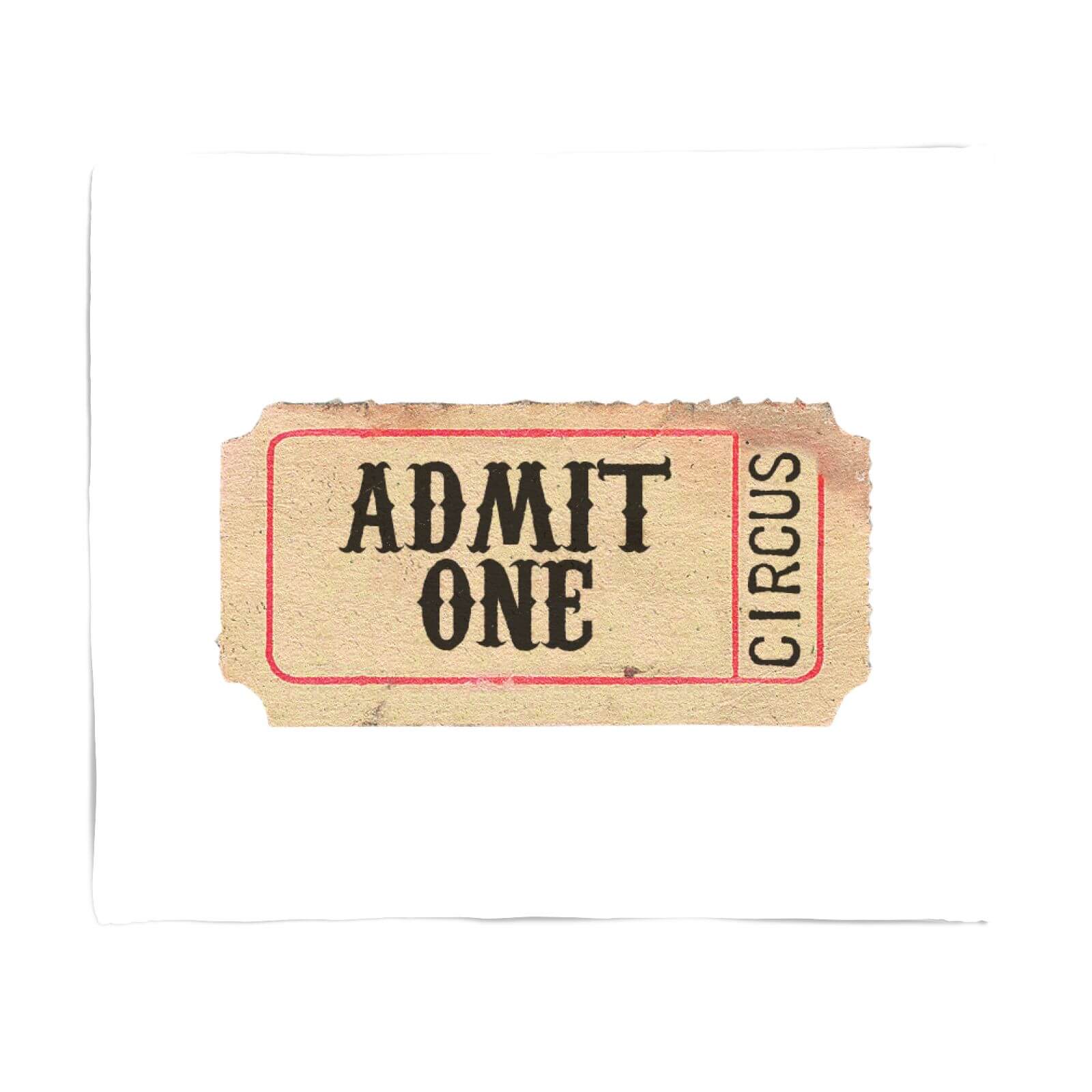 Circus Ticket Fleece Blanket - S