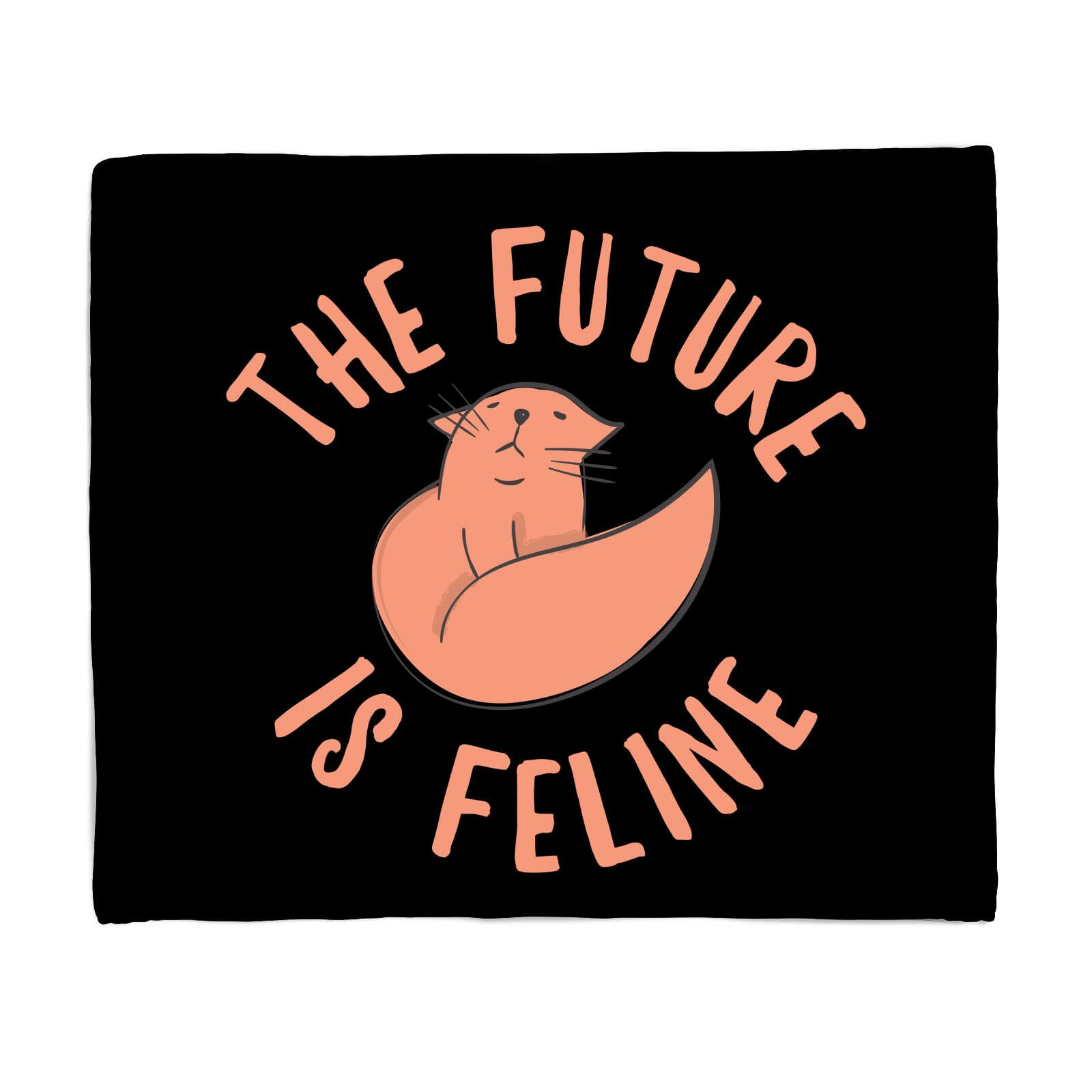 The Future Is Feline Fleece Blanket - S