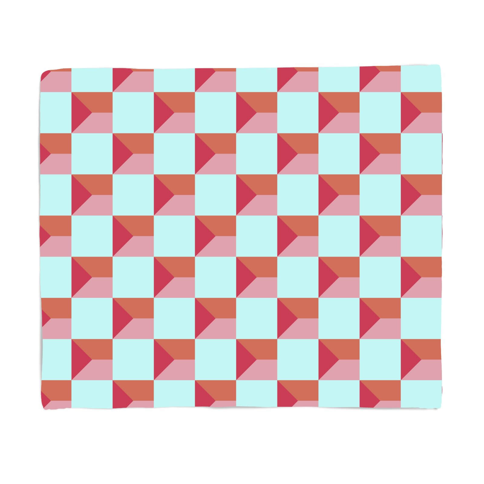 Colourful Check Fleece Blanket - S