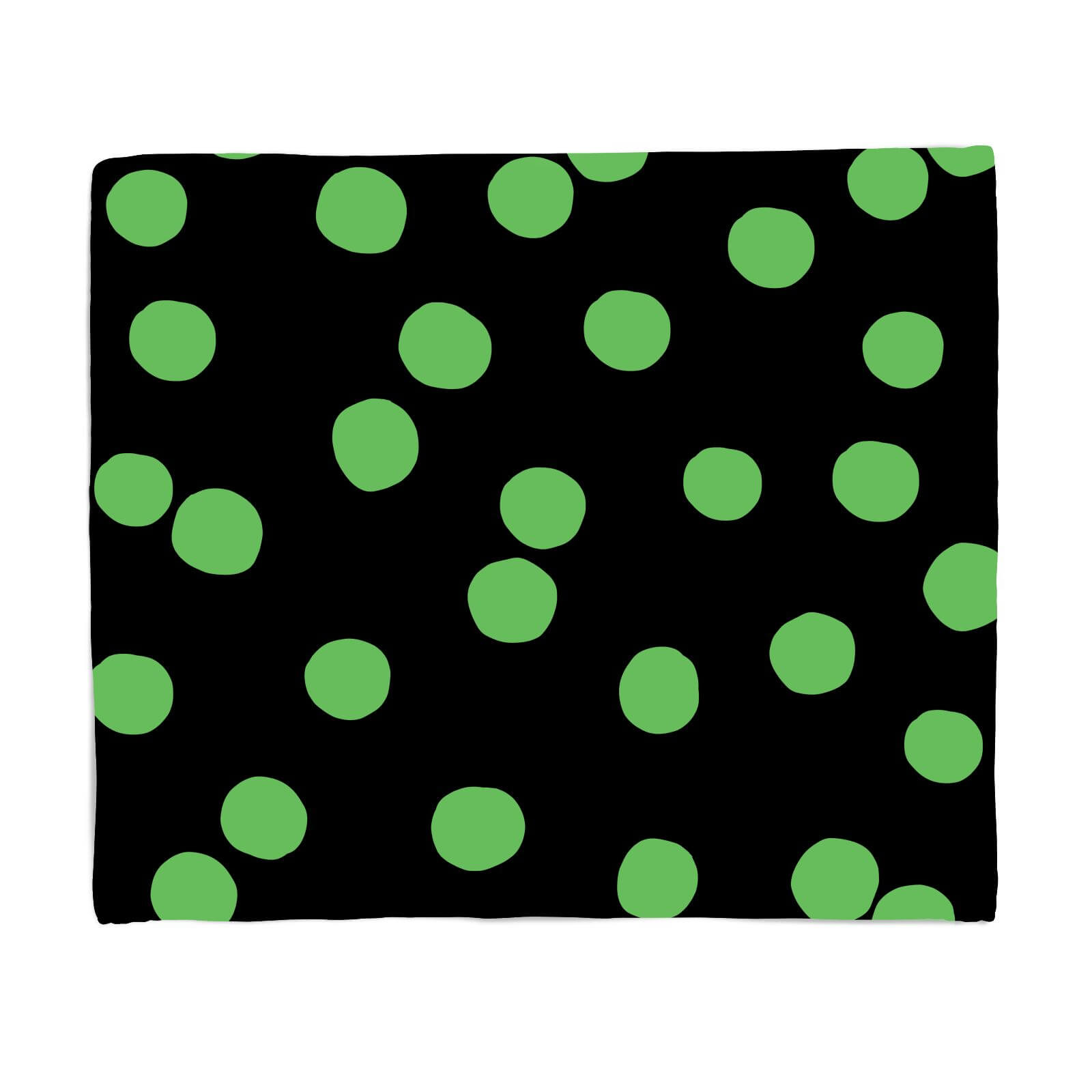 Large Polka Dots Fleece Blanket - S