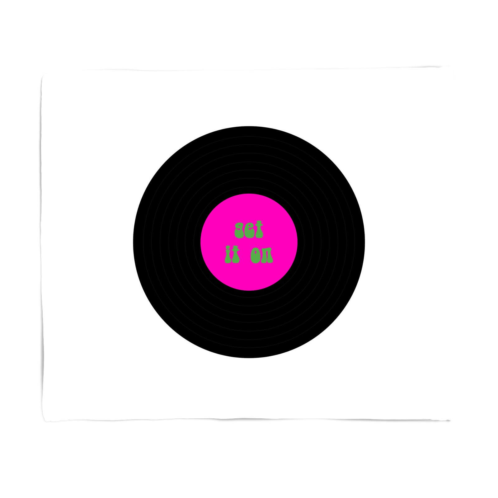 Get It On Record Fleece Blanket - S