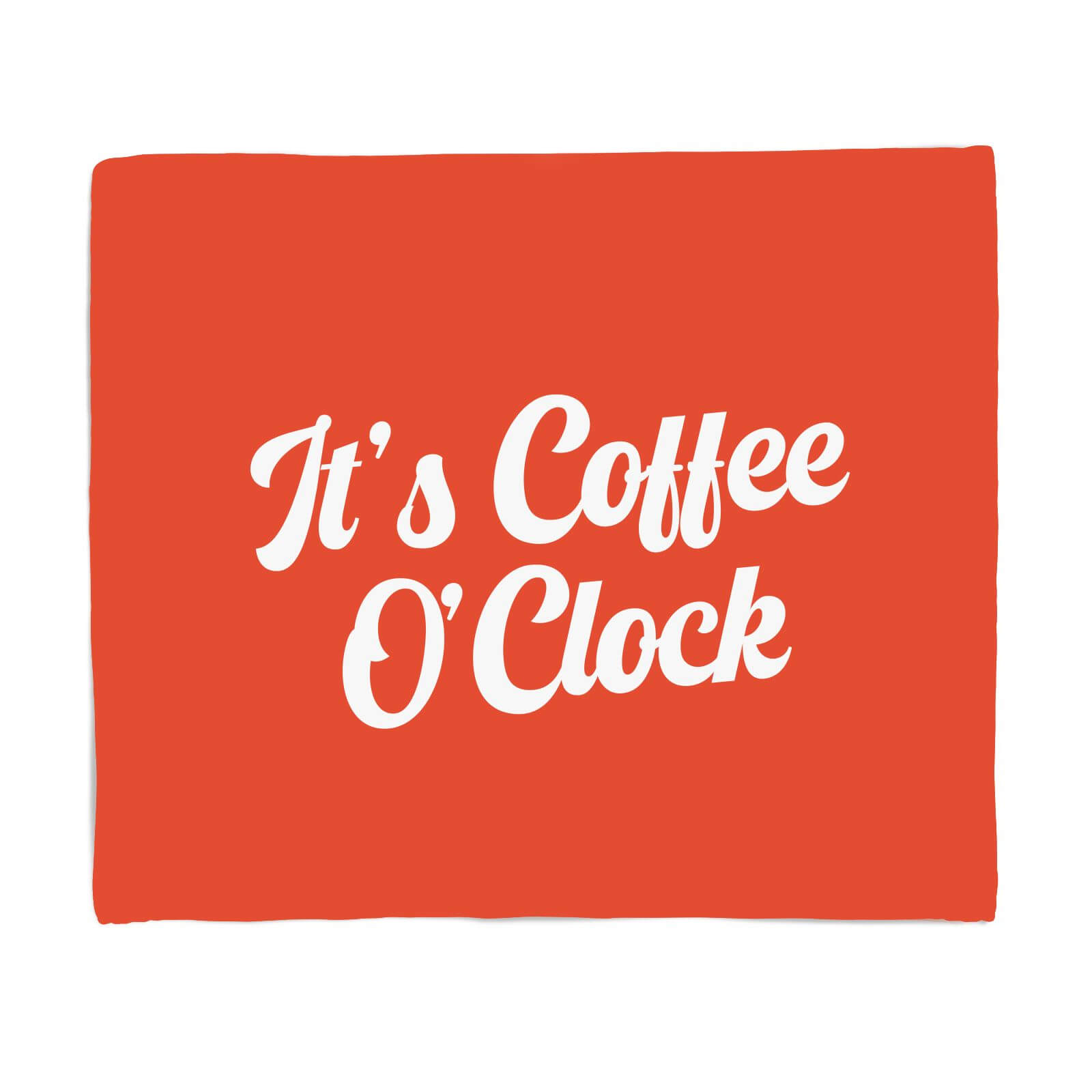 It's Coffee O'Clock Fleece Blanket - S