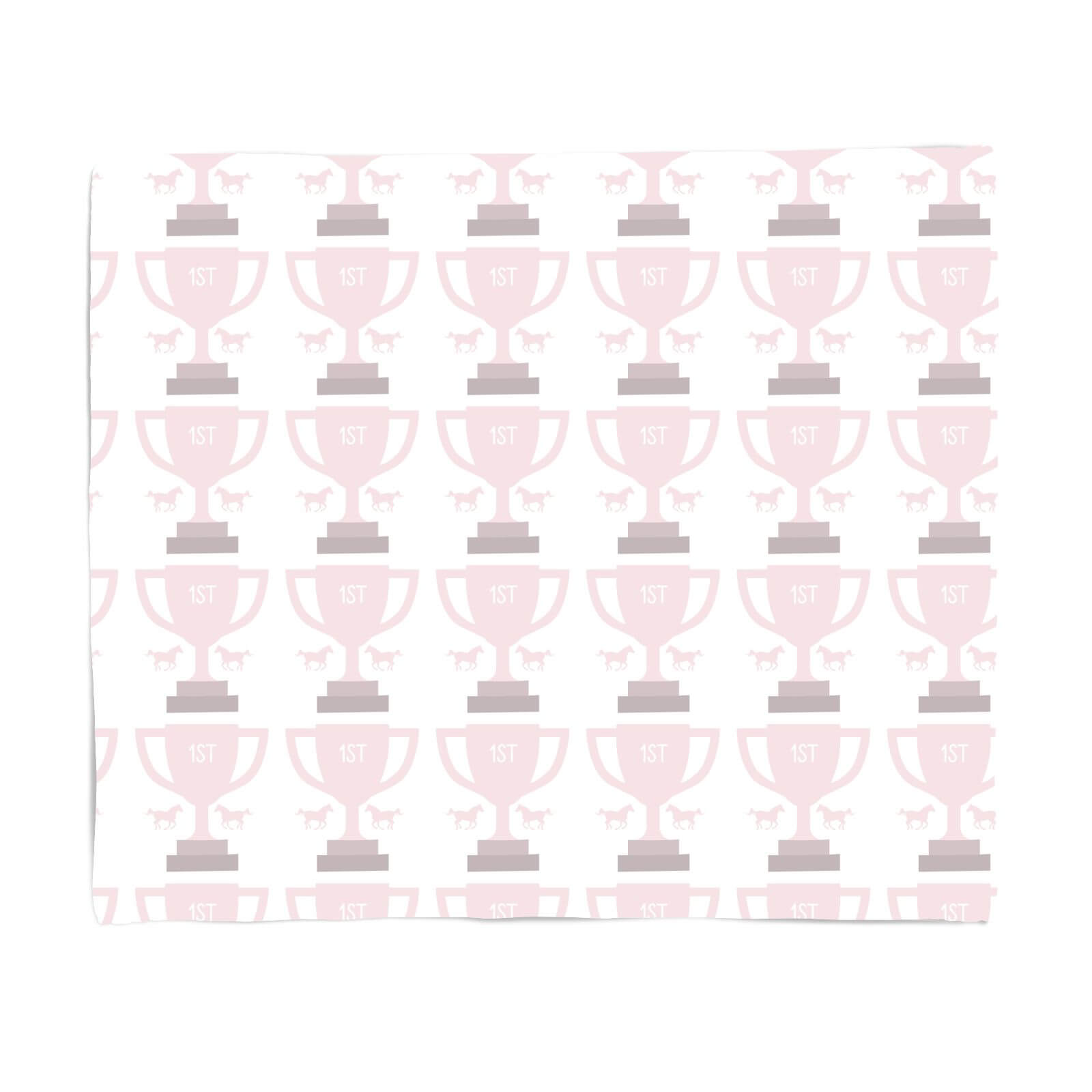 First Prize Pattern Fleece Blanket - S