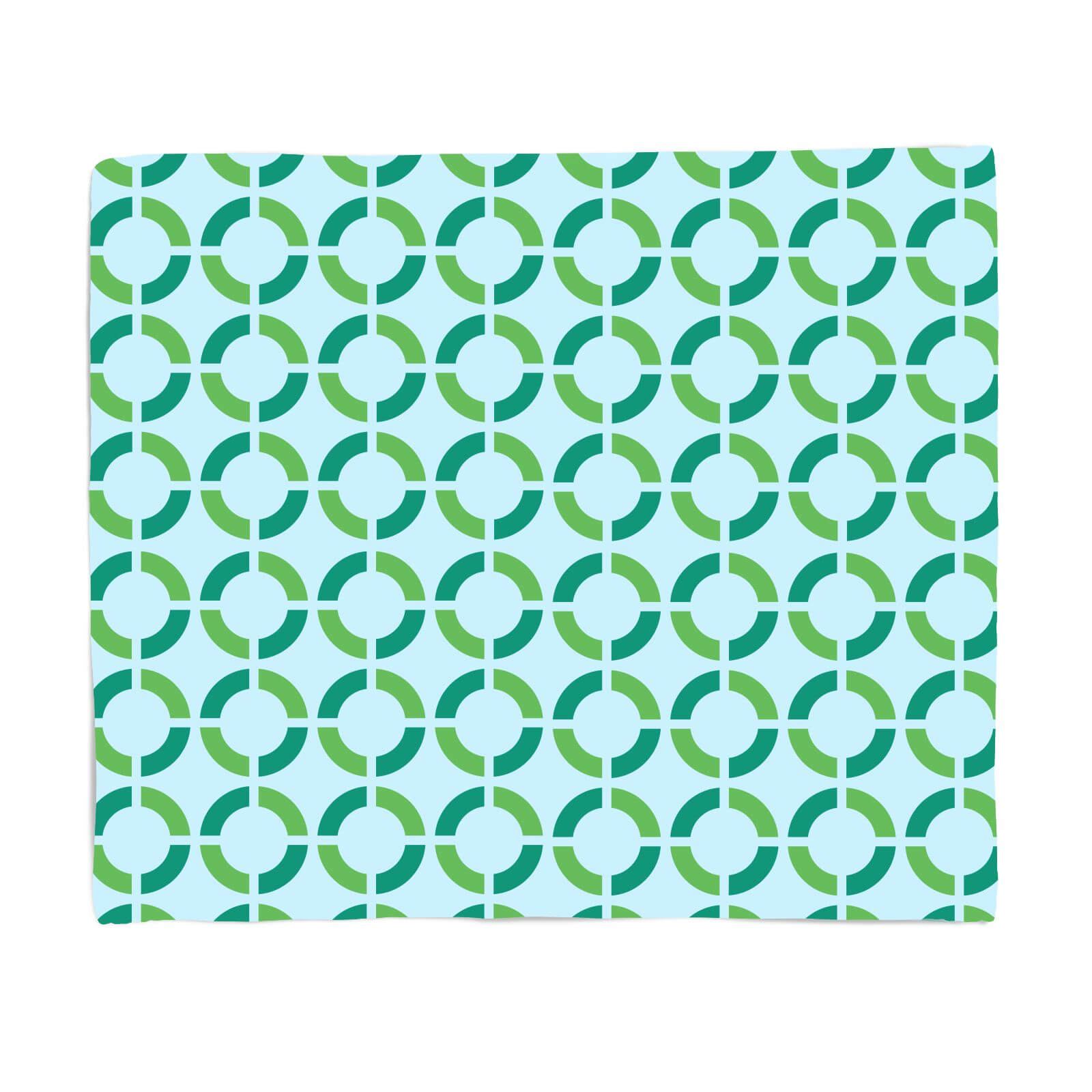 Two Tone Circles Fleece Blanket - S