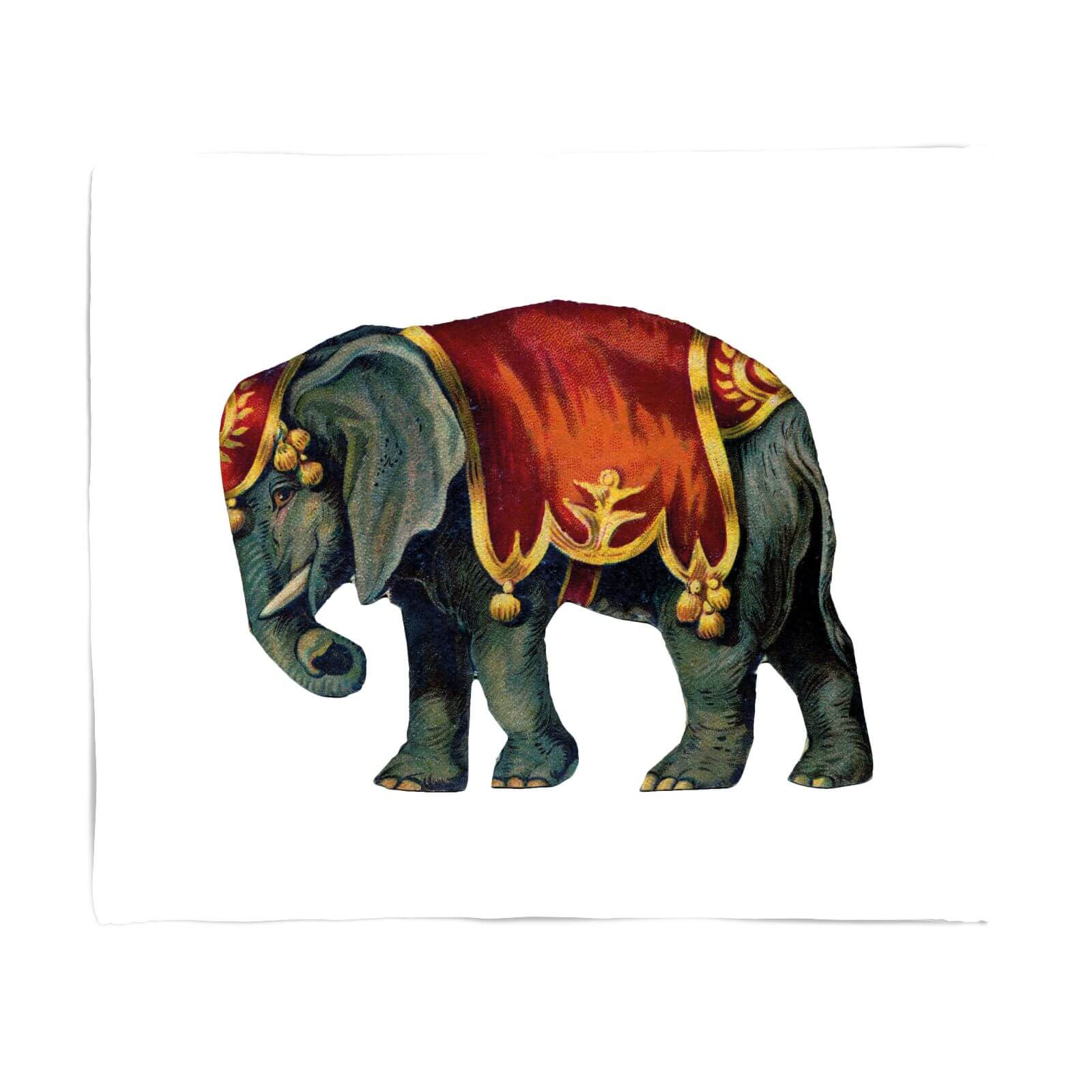 Circus Elephant Fleece Blanket - S
