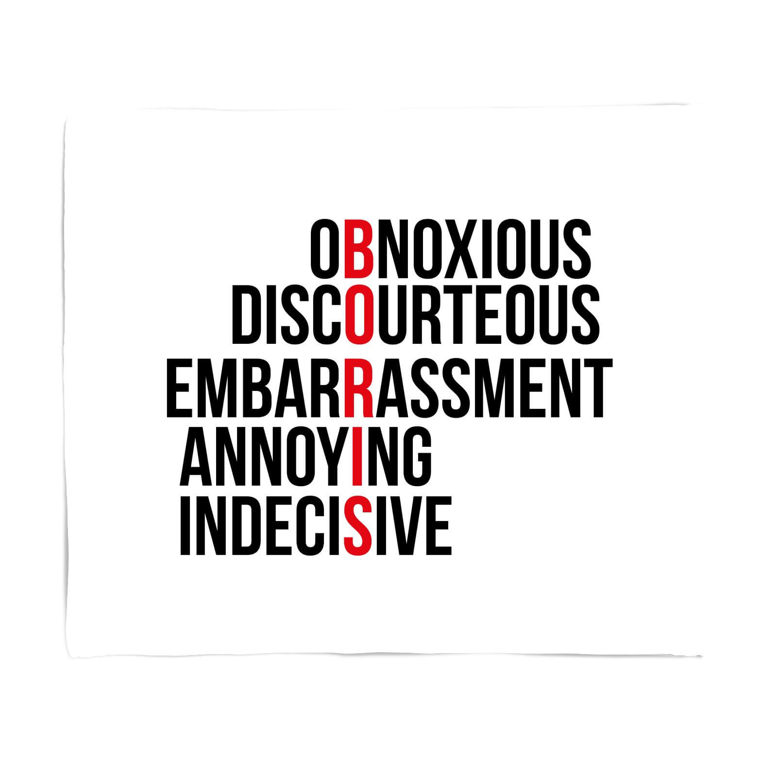 Boris Description Fleece Blanket - S