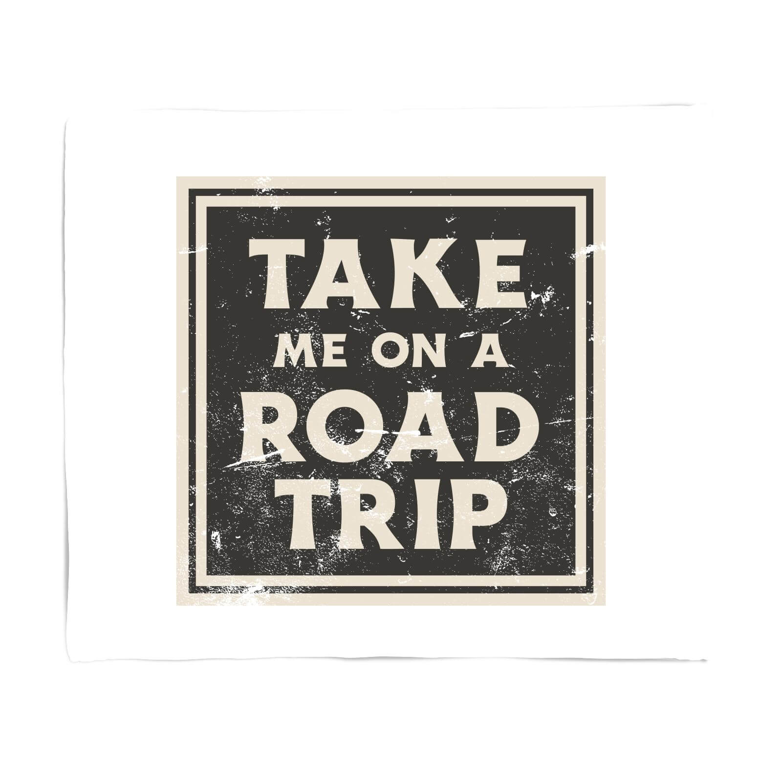 Take Me On A Road Trip Fleece Blanket - S