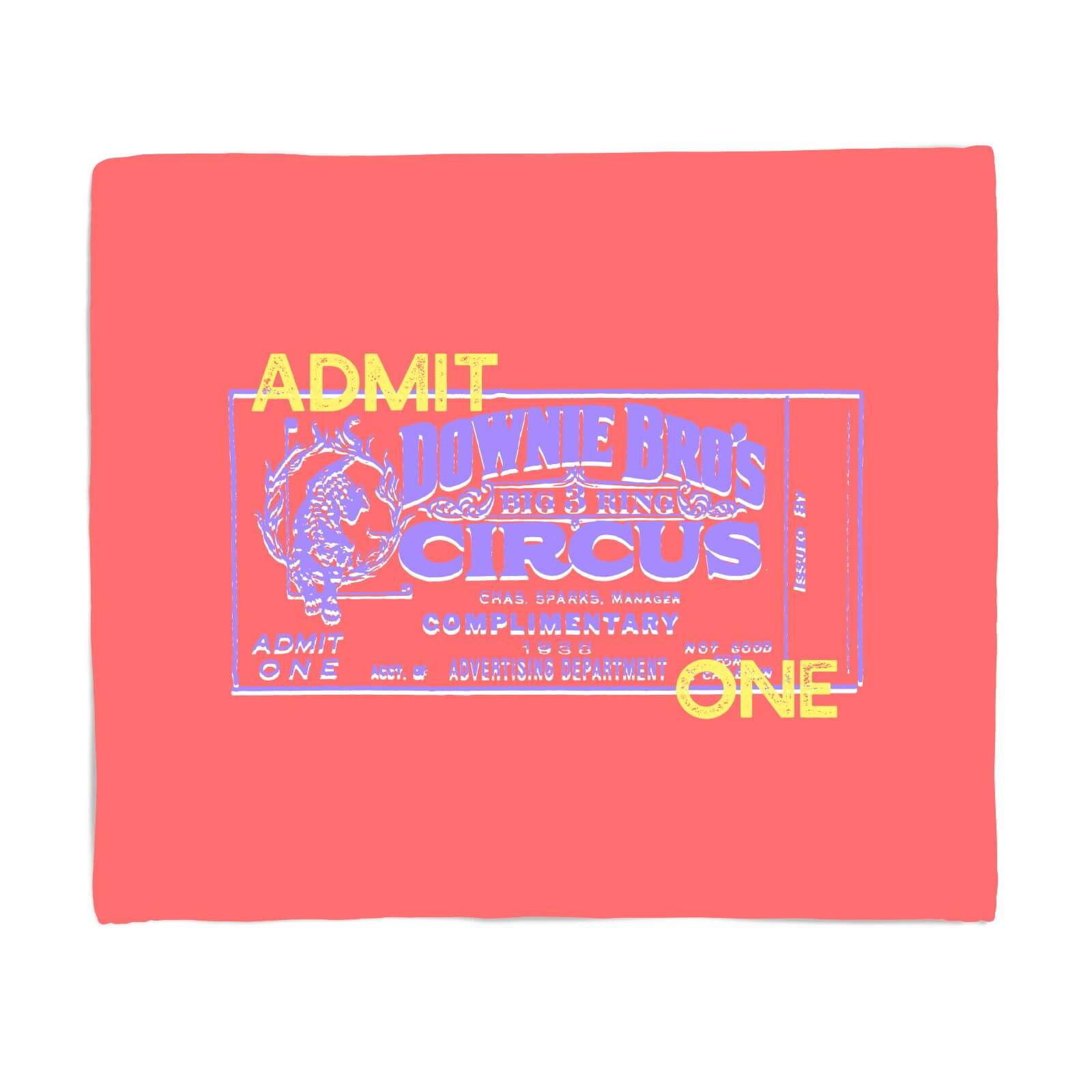 Circus Admittance Fleece Blanket - S