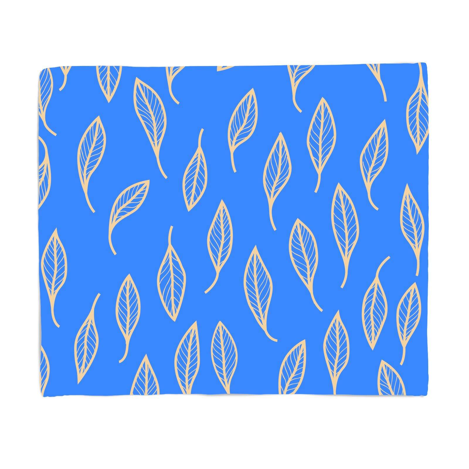 Scattered Leaves Fleece Blanket - S