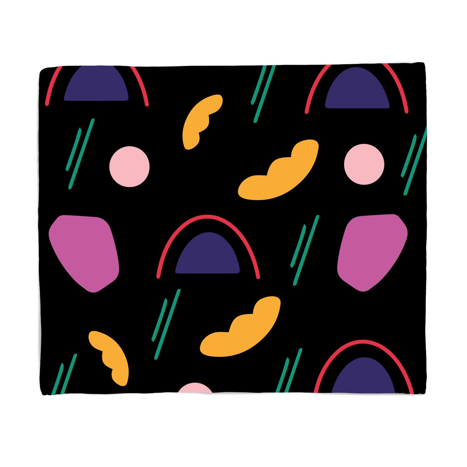 Mixed Shape Art Fleece Blanket - S