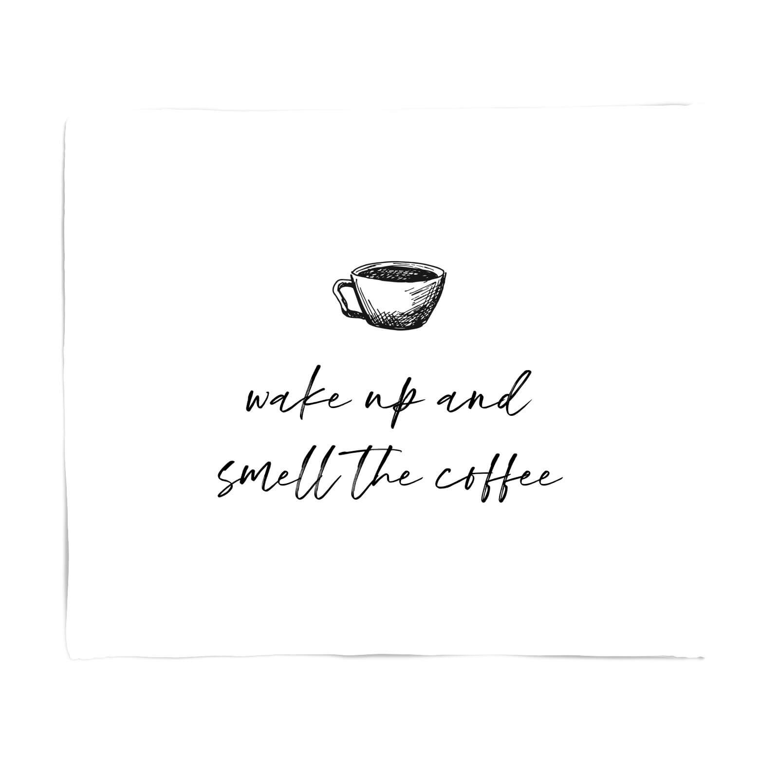 Wake Up And Smell The Coffee Fleece Blanket - S