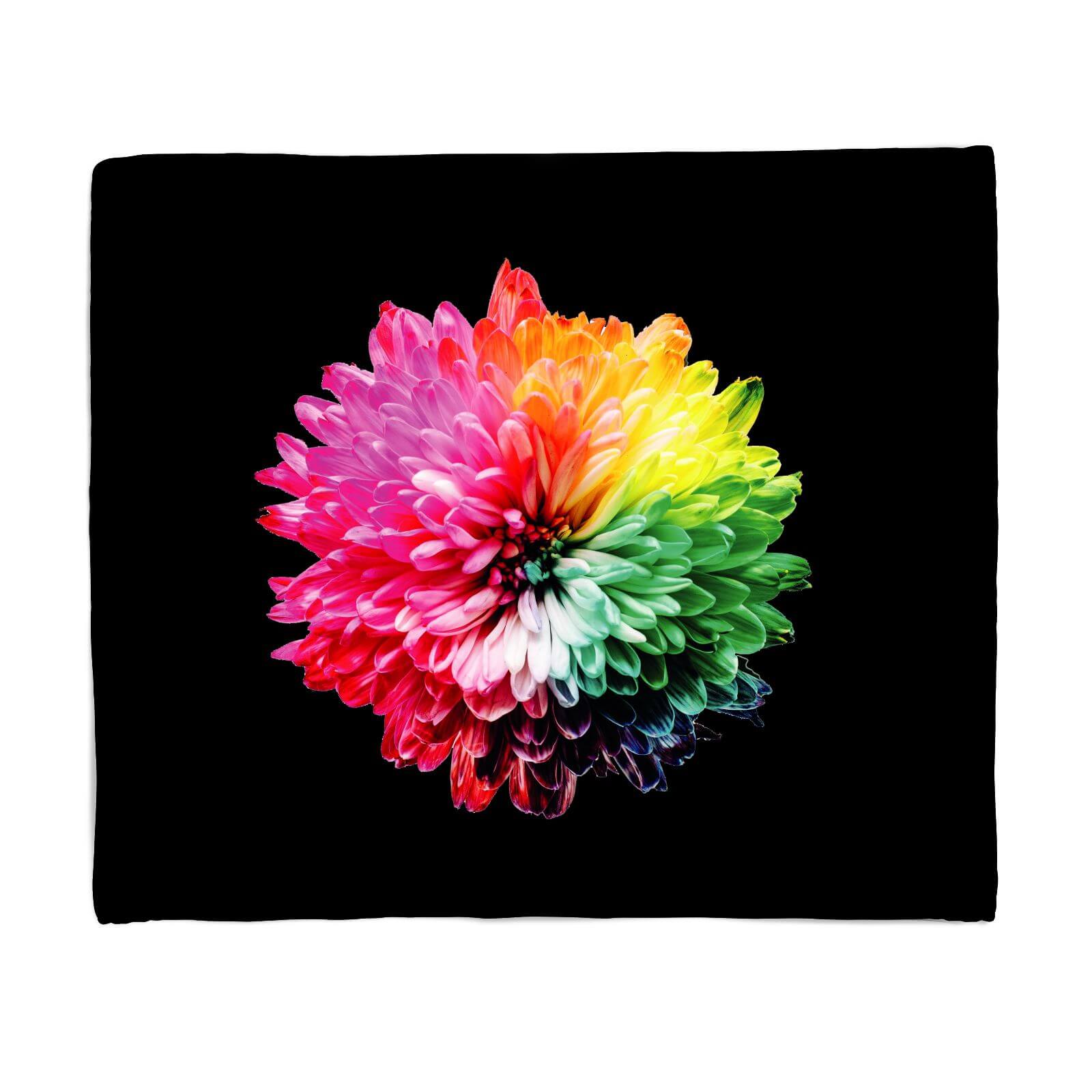 Fluro Flower Fleece Blanket - S