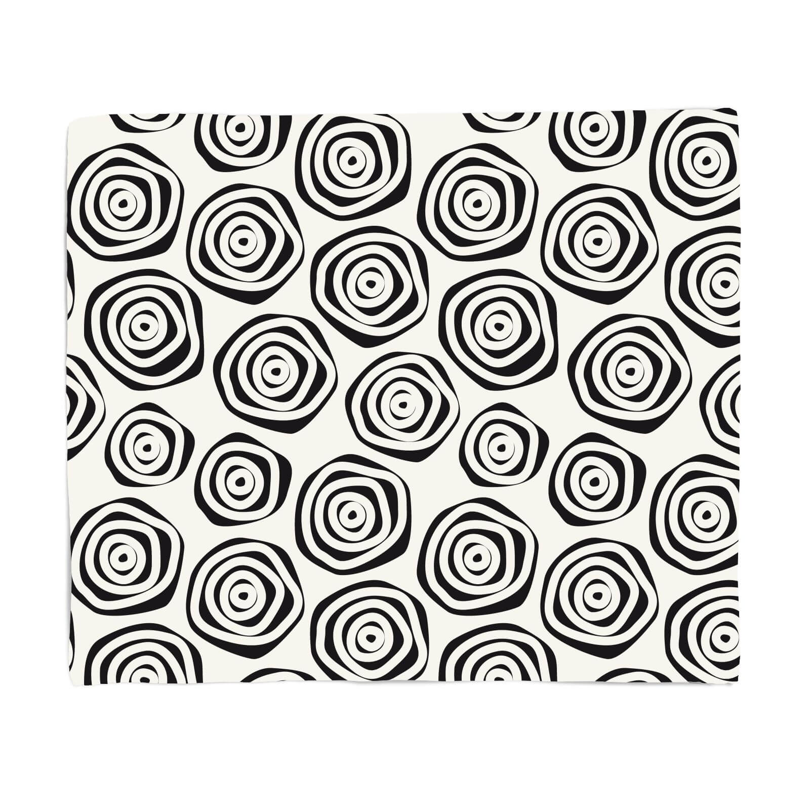 Polka Dot Spirals Fleece Blanket - S