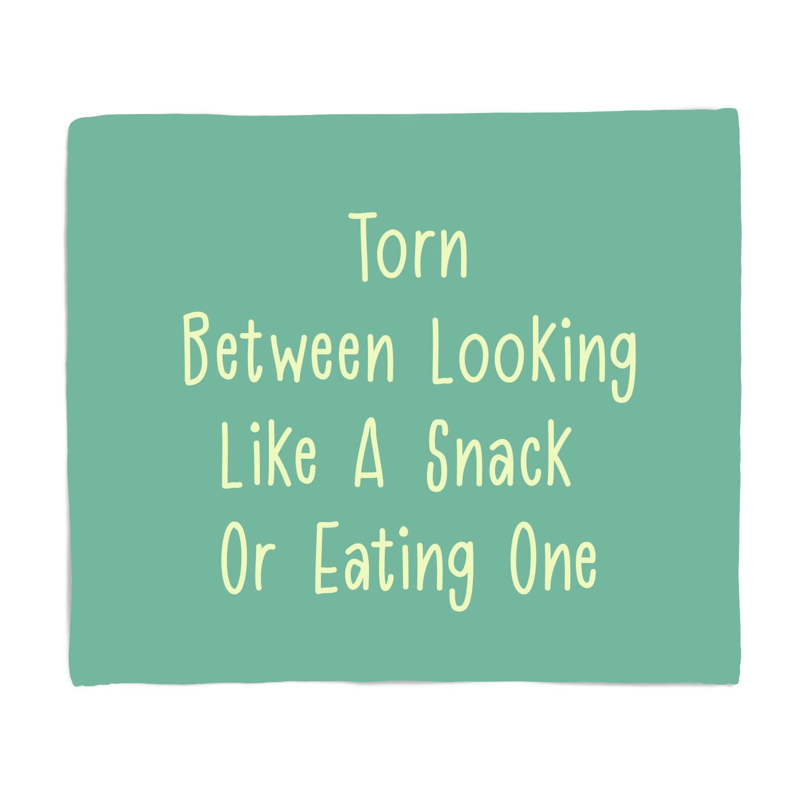 Torn Between Looking Like A Snack Or Eating One Fleece Blanket - S