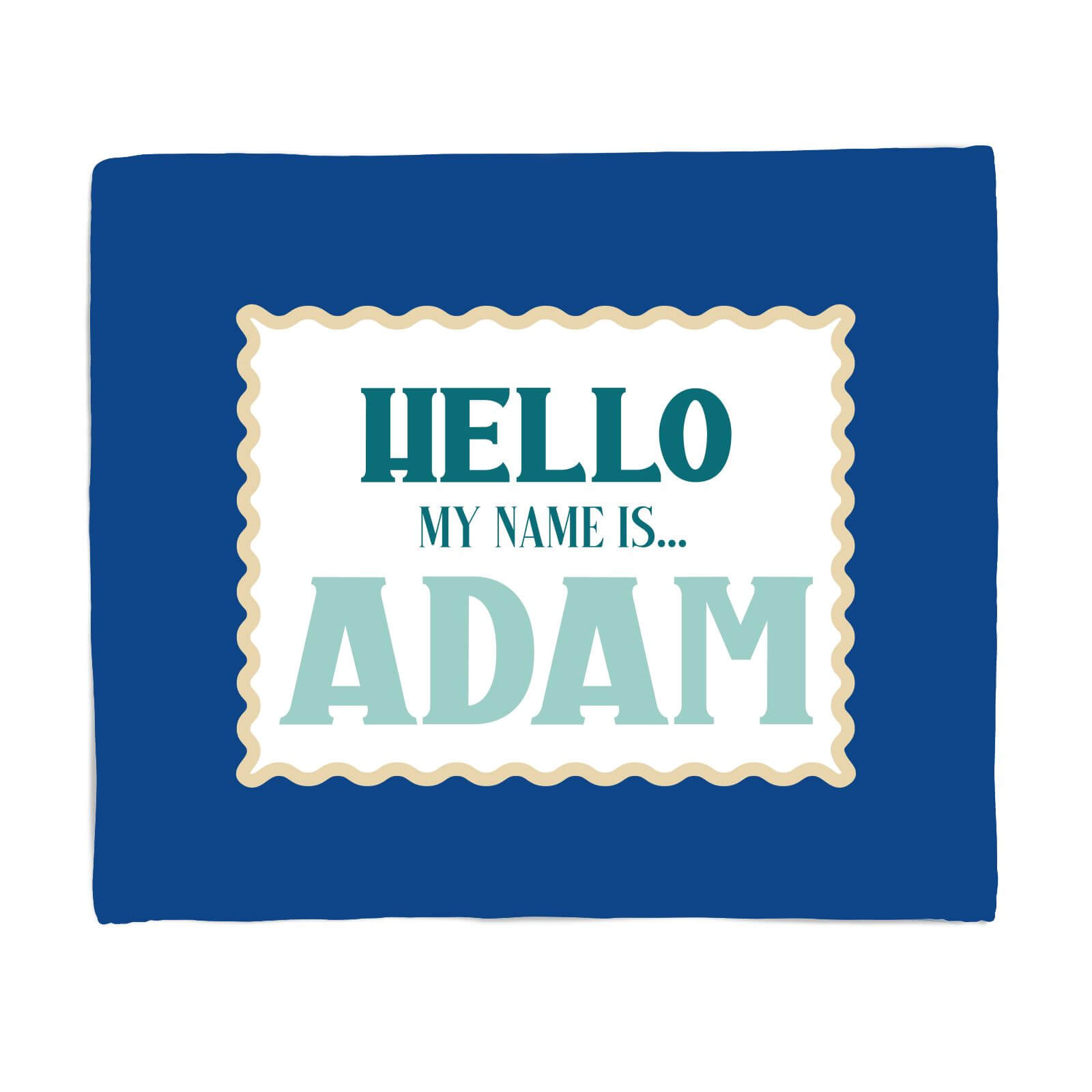 Hello, My Name Is Adam Fleece Blanket - S