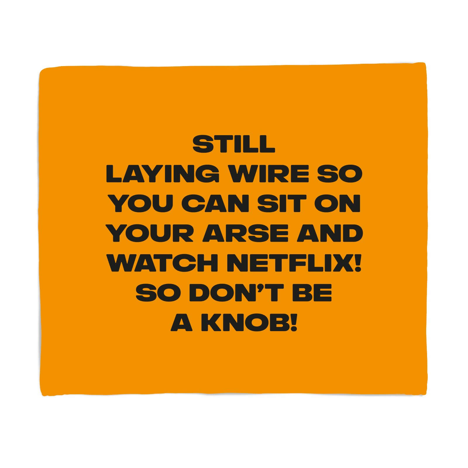 Still Laying Wire Fleece Blanket - S