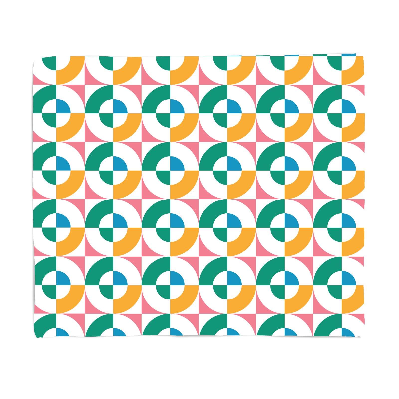 Colourful Circles Fleece Blanket - S