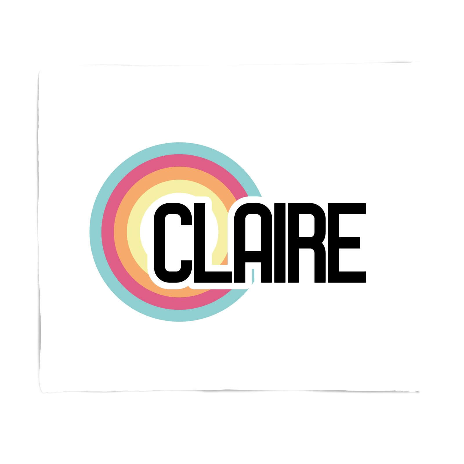 Claire Rainbow Fleece Blanket - S