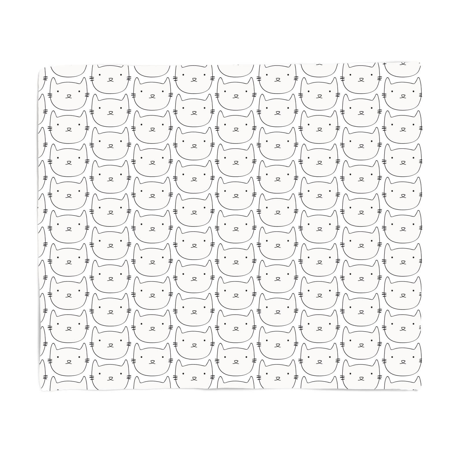 Cute Cat Fleece Blanket - S