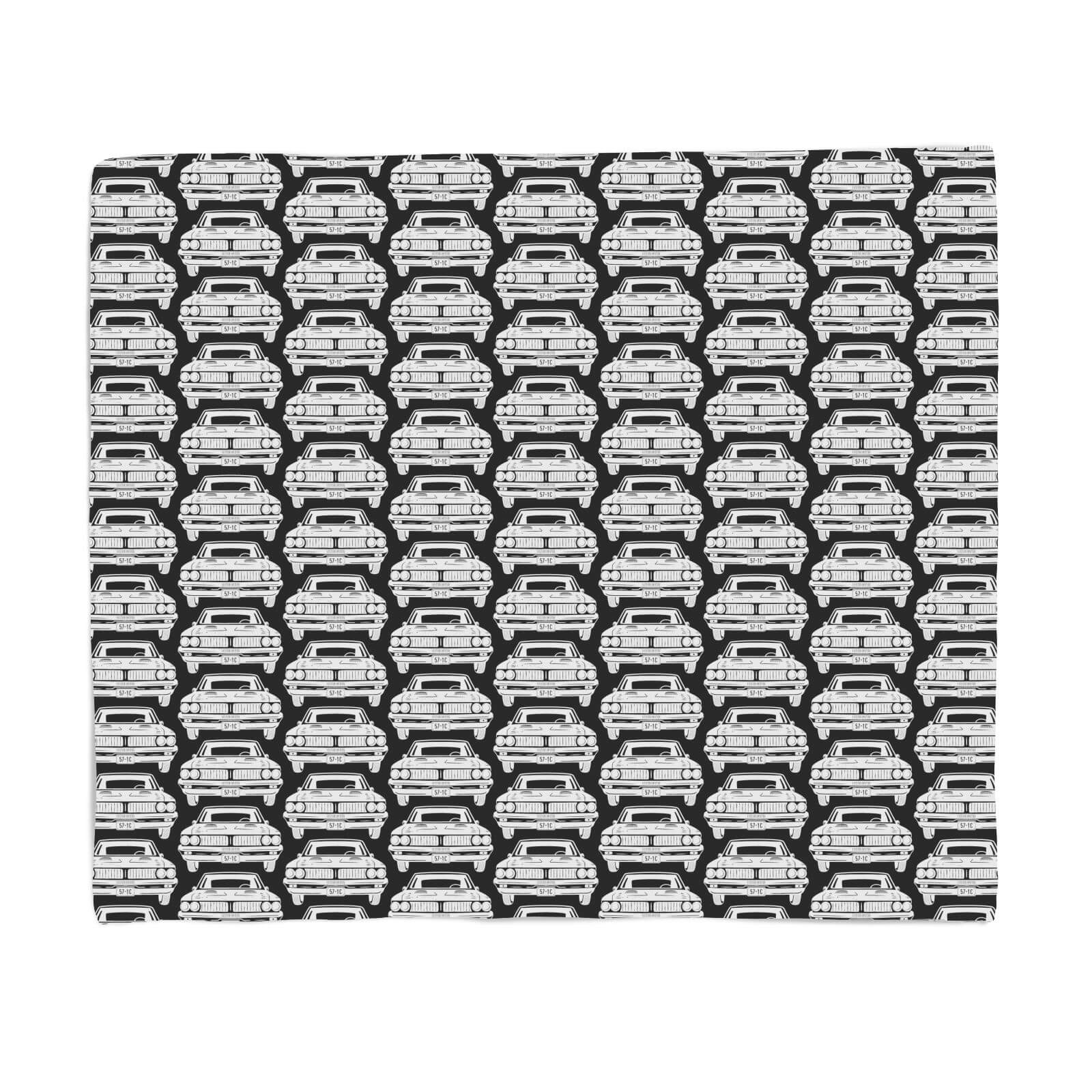 Vintage Car Fleece Blanket - S