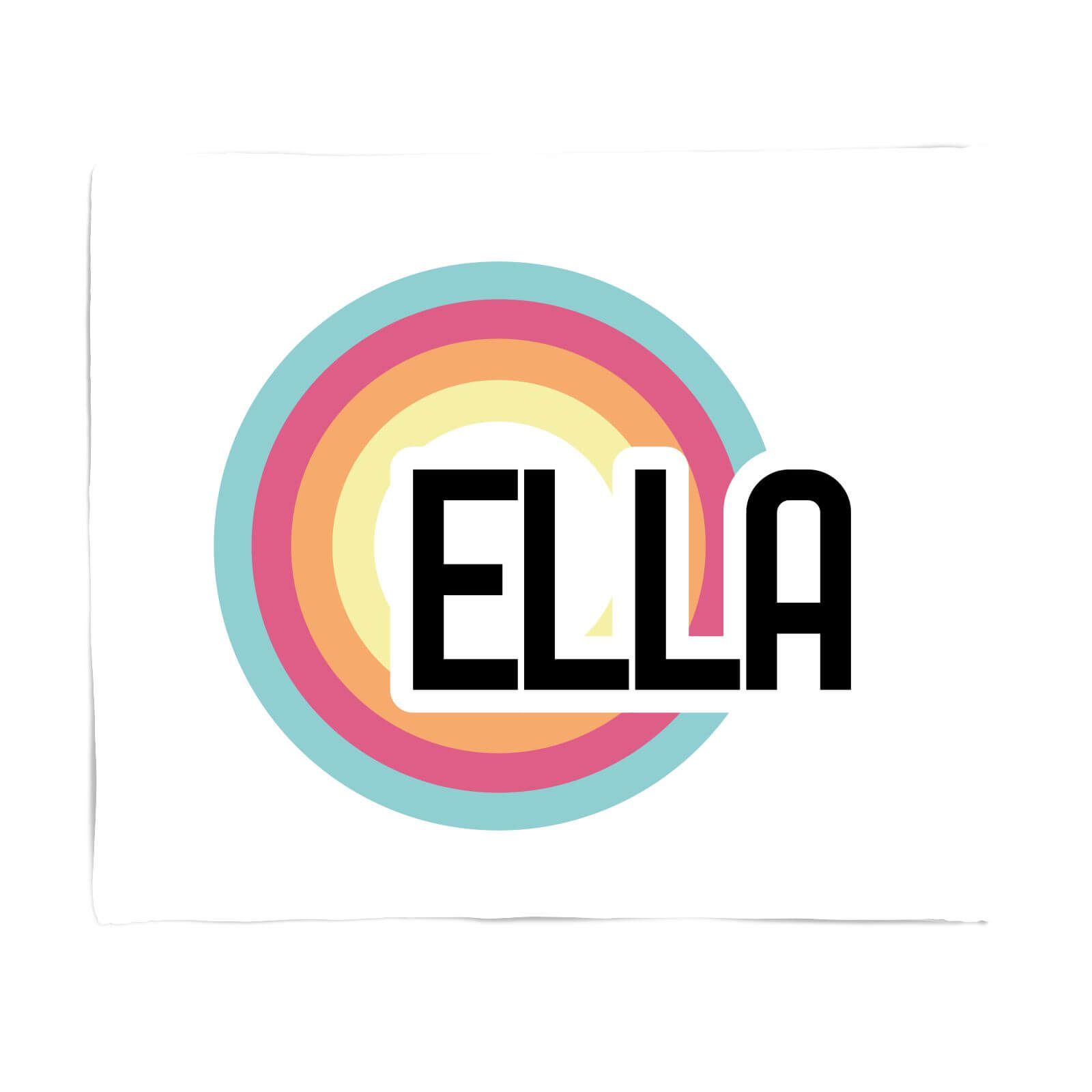 Ella Rainbow Fleece Blanket - S