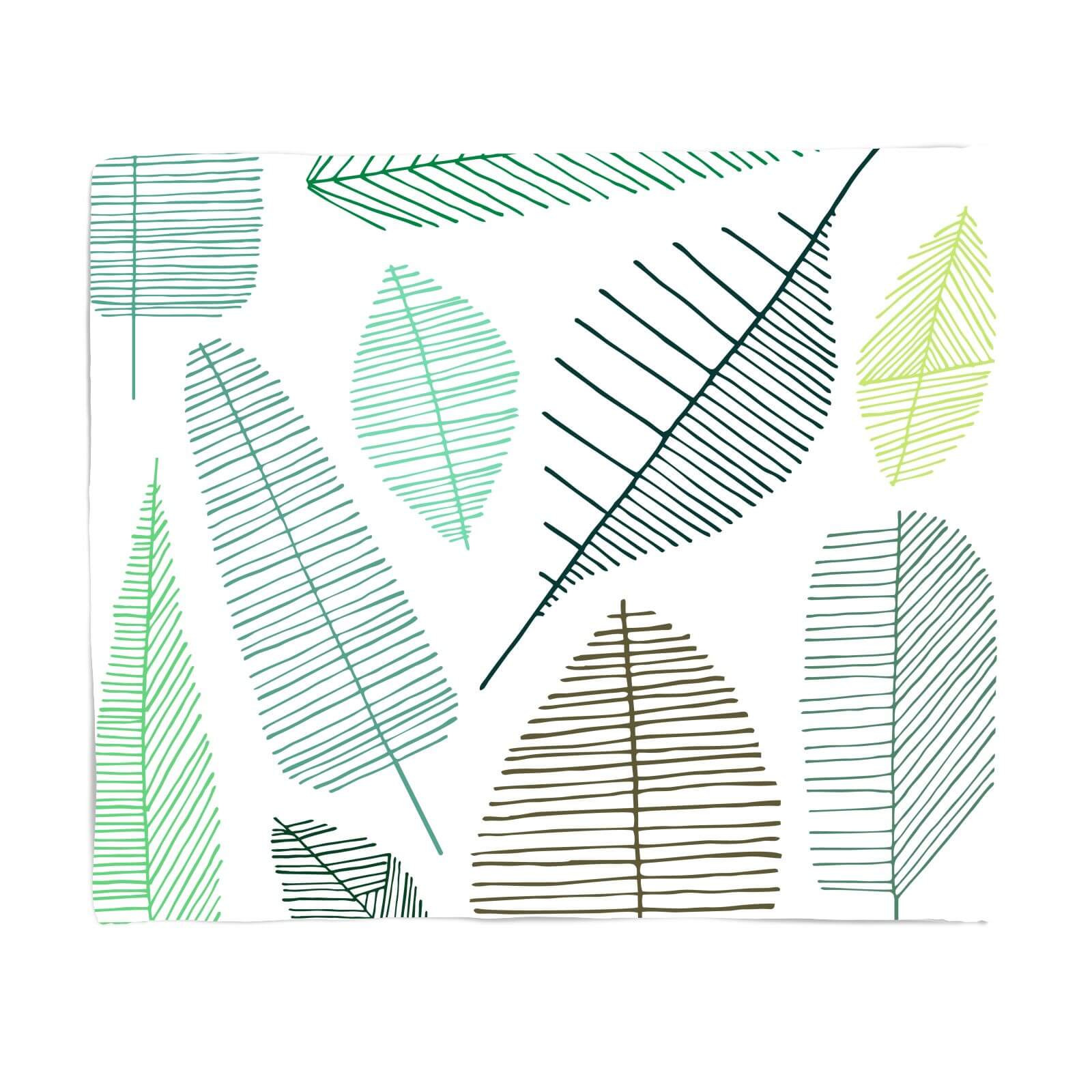 Mixed Leaves Fleece Blanket - S