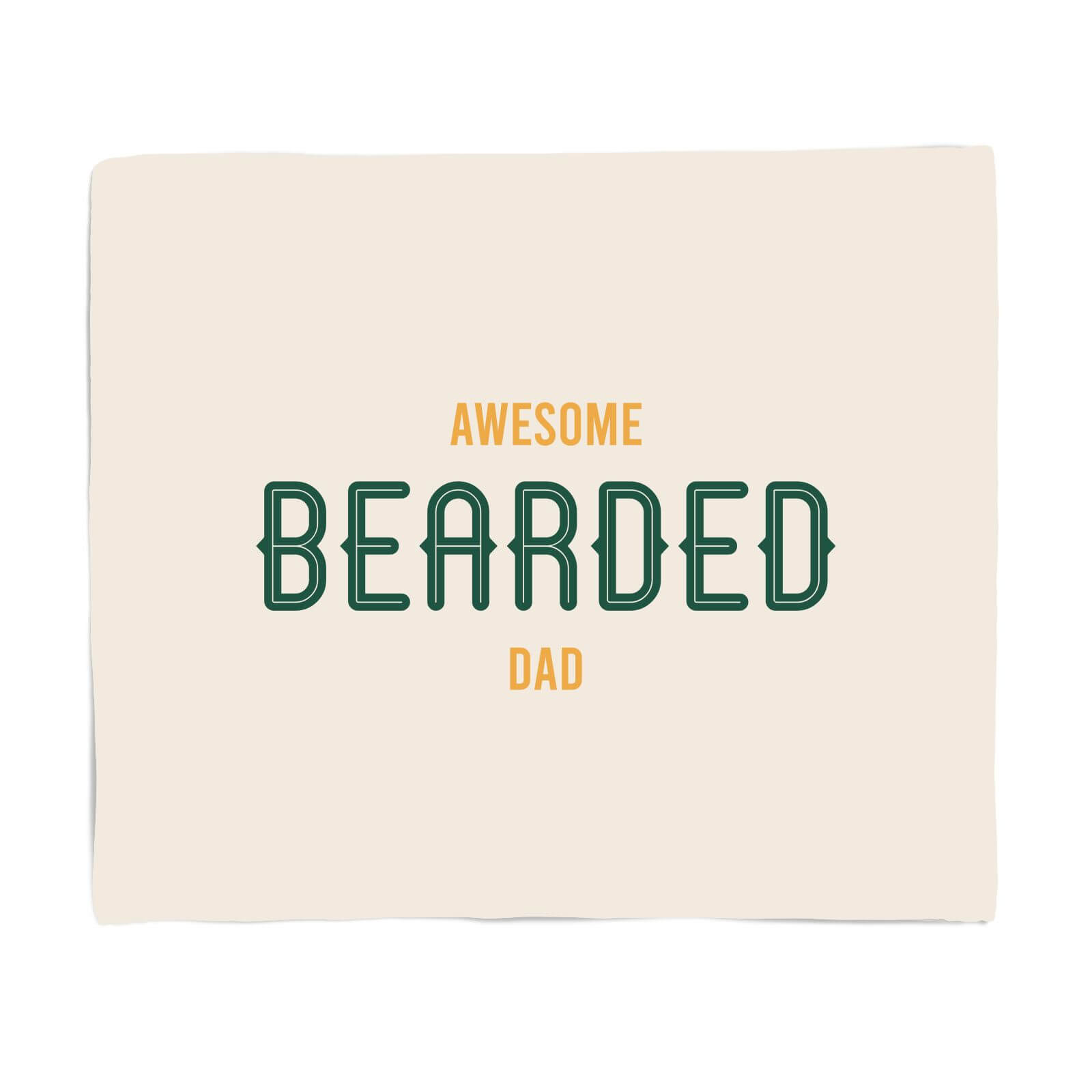 Awesome Bearded Dad Fleece Blanket - S