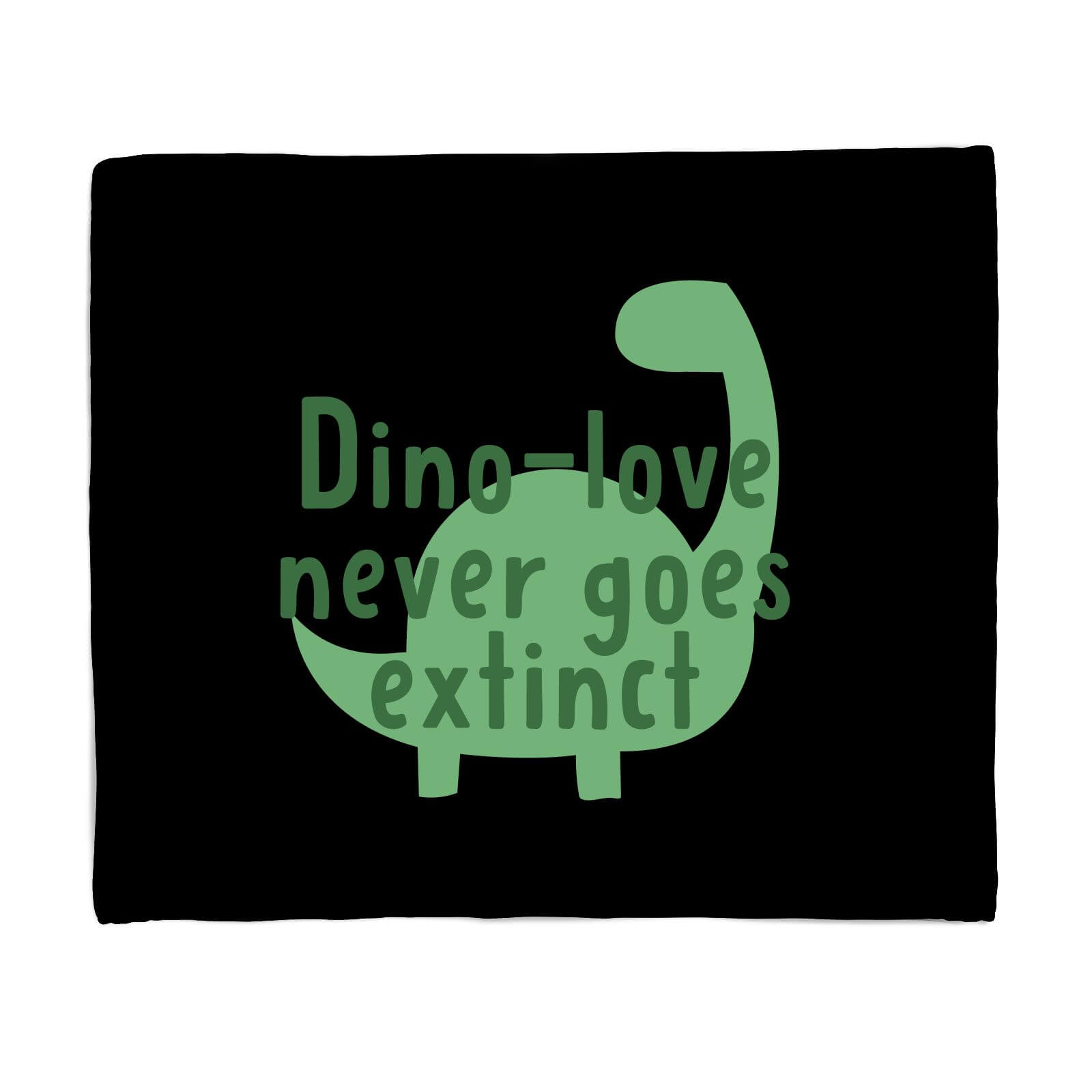 Dino-love Never Goes Extinct Fleece Blanket - S