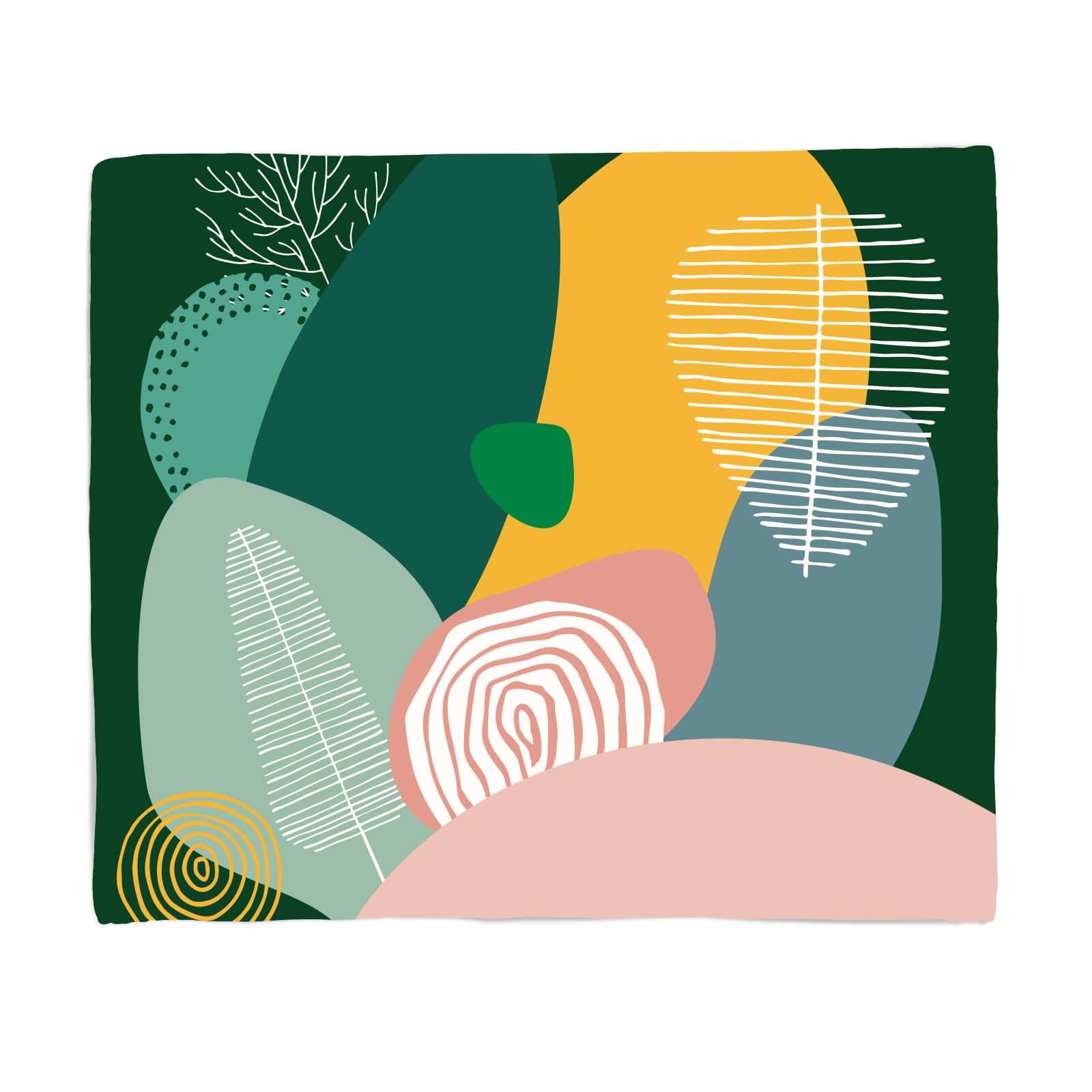 Pastel Garden Fleece Blanket - S