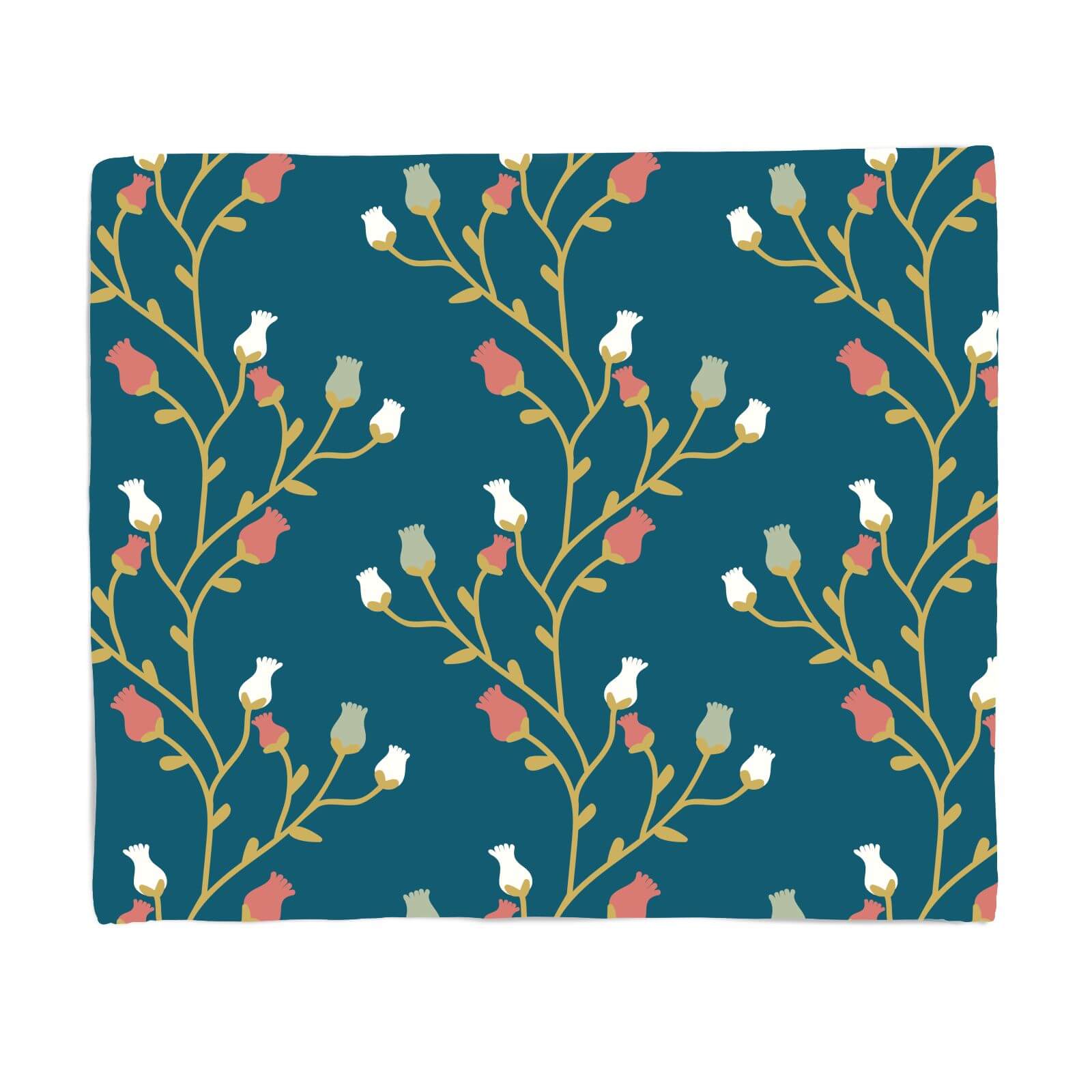 Rose Vines Fleece Blanket - S