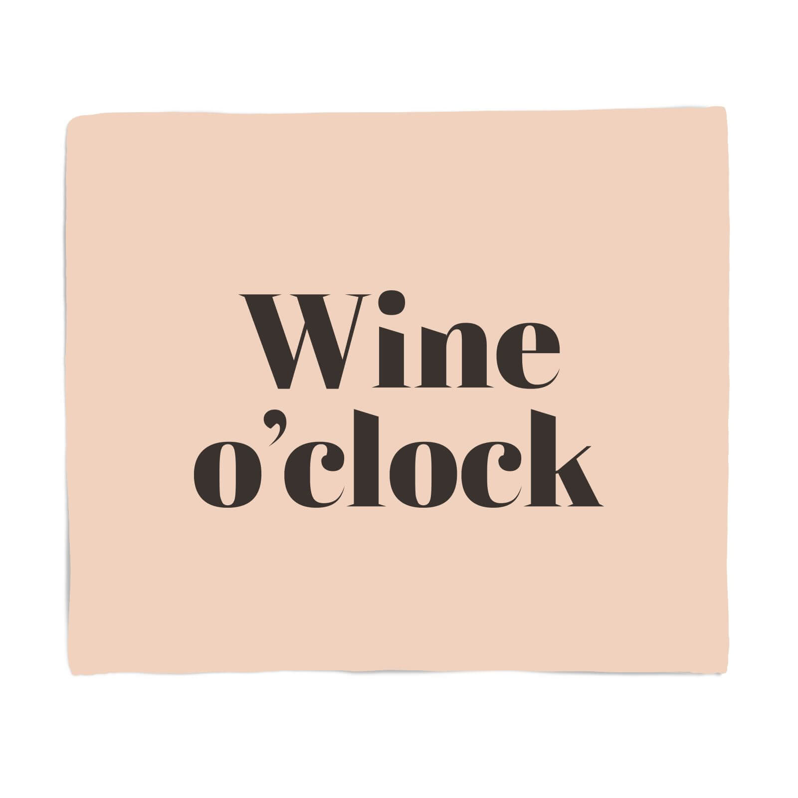 Wine O'Clock Fleece Blanket - S