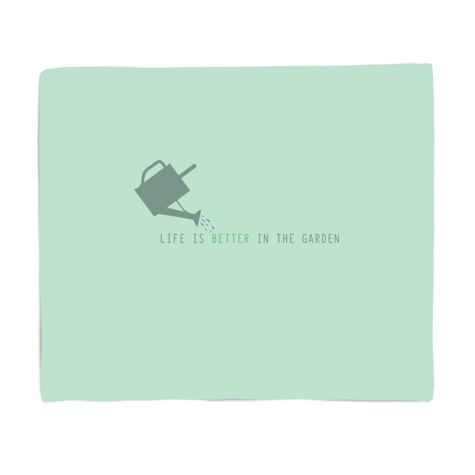 Life Is Better In The Garden Fleece Blanket - S