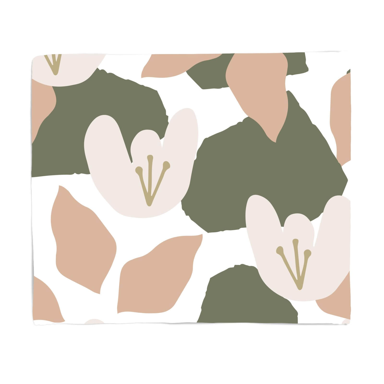Pond Flowers Fleece Blanket - S